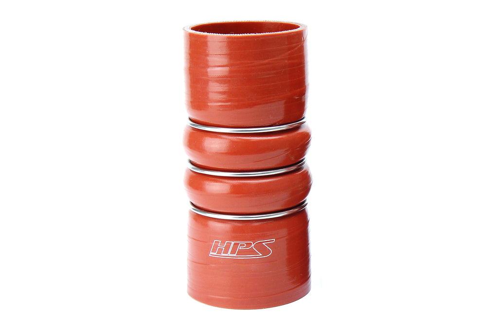 HPS Performance Hps Hot Side Charge Air Cooler Hose 5" Id, 10" Length Cac 500 L10 Hot Orange - CAC-500-L10-HOT