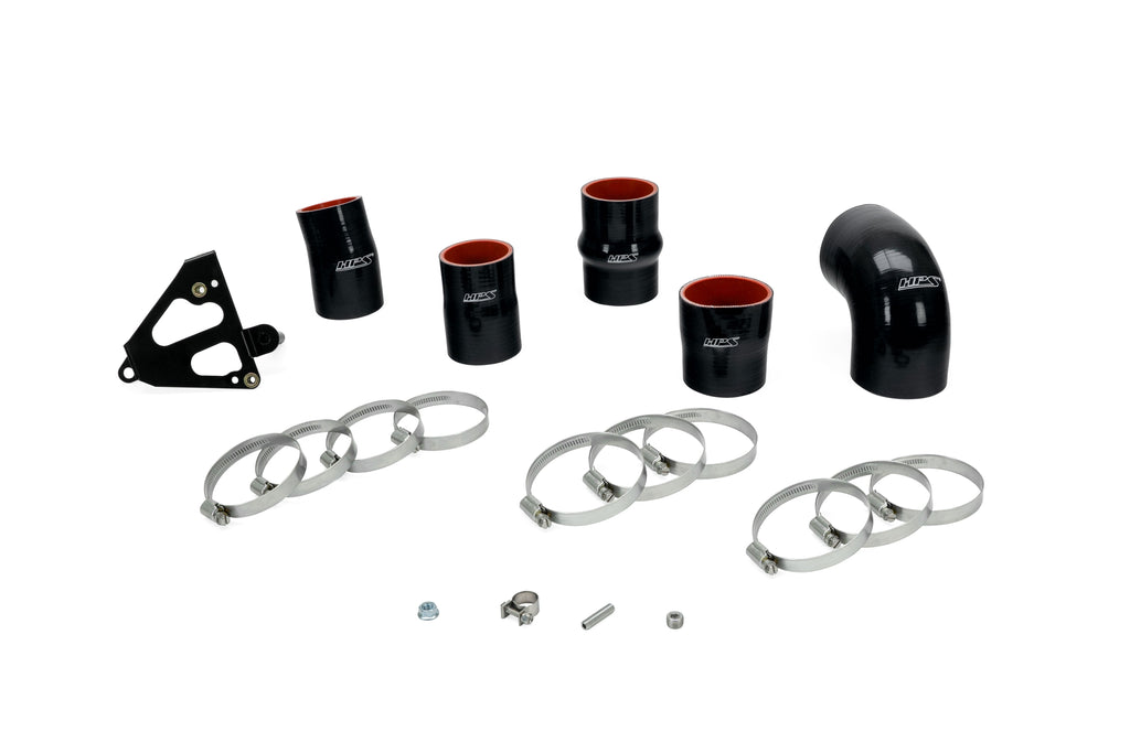 HPS Performance Hot and Cold Side Charge Pipe Kit 17-156WB Black - 17-156WB