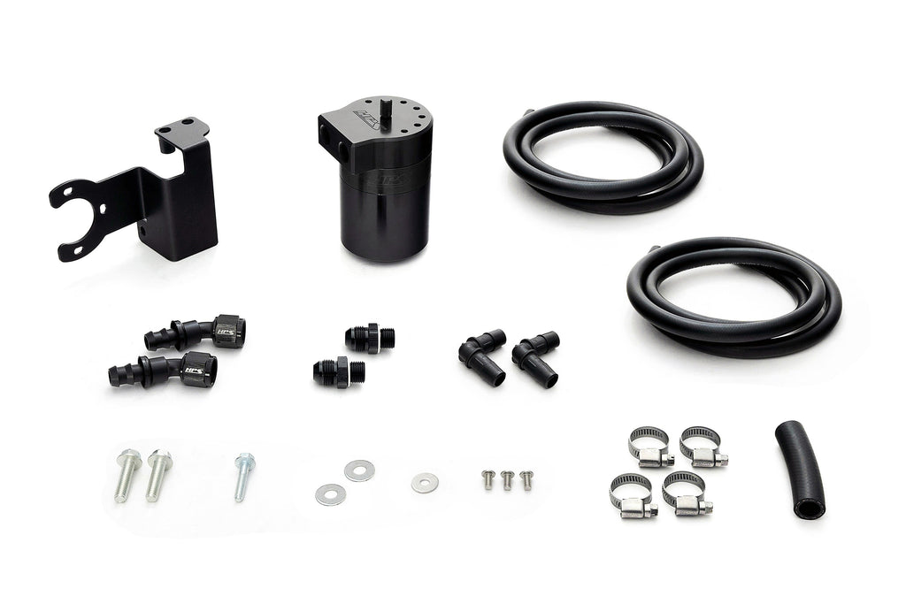 HPS Performance Oil Catch Can Kit 860-003WB, Black - 860-003WB