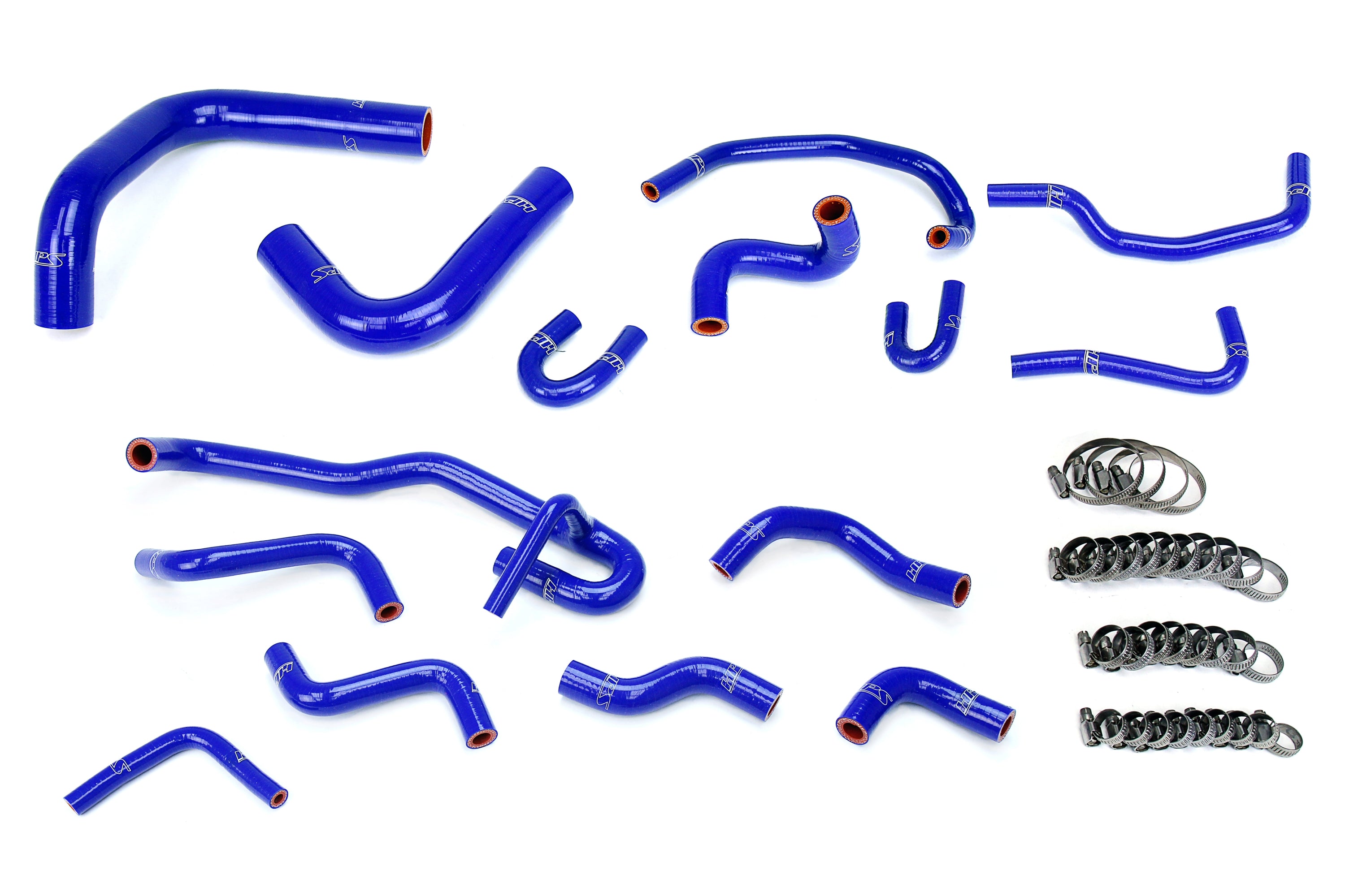 HPS Performance Hps Silicone Radiator And Heater Coolant Hose Kit 57 2191 Blue Blue - 57-2191-BLUE