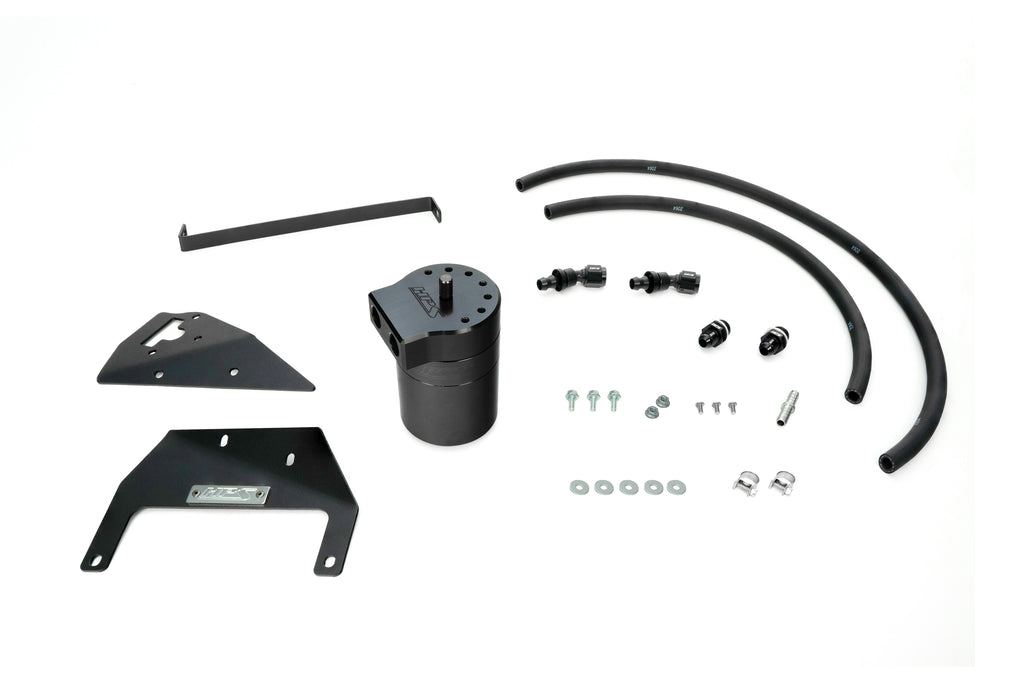HPS Performance Oil Catch Can Kit 860-017WB, Black - 860-017WB