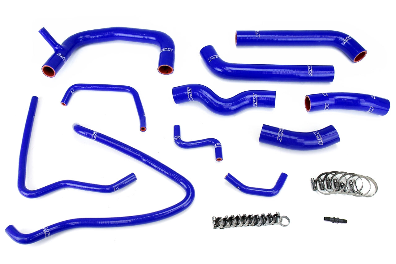HPS Performance Hps Silicone Radiator Coolant Hose Kit 57 1432 Blue Blue - 57-1432-BLUE