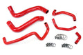 HPS Performance Hps Silicone Radiator And Heater Coolant Hose Kit 57 1467 Red Red - 57-1467-RED