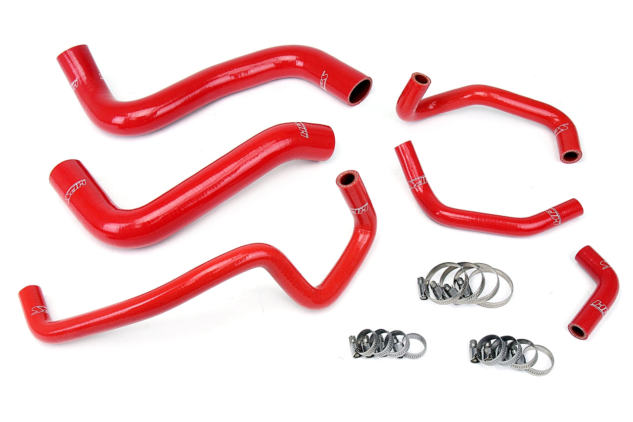 HPS Performance Hps Silicone Radiator And Heater Coolant Hose Kit 57 1467 Red Red - 57-1467-RED
