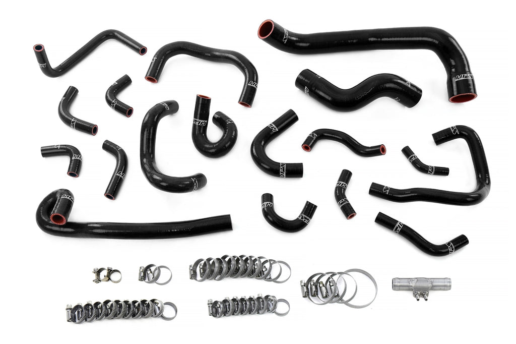 HPS Performance Hps Silicone Radiator, Heater, Ancillary Coolant, And Idle Air Control Valve Hose Kit 57 2136 Blk Black - 57-2136-BLK