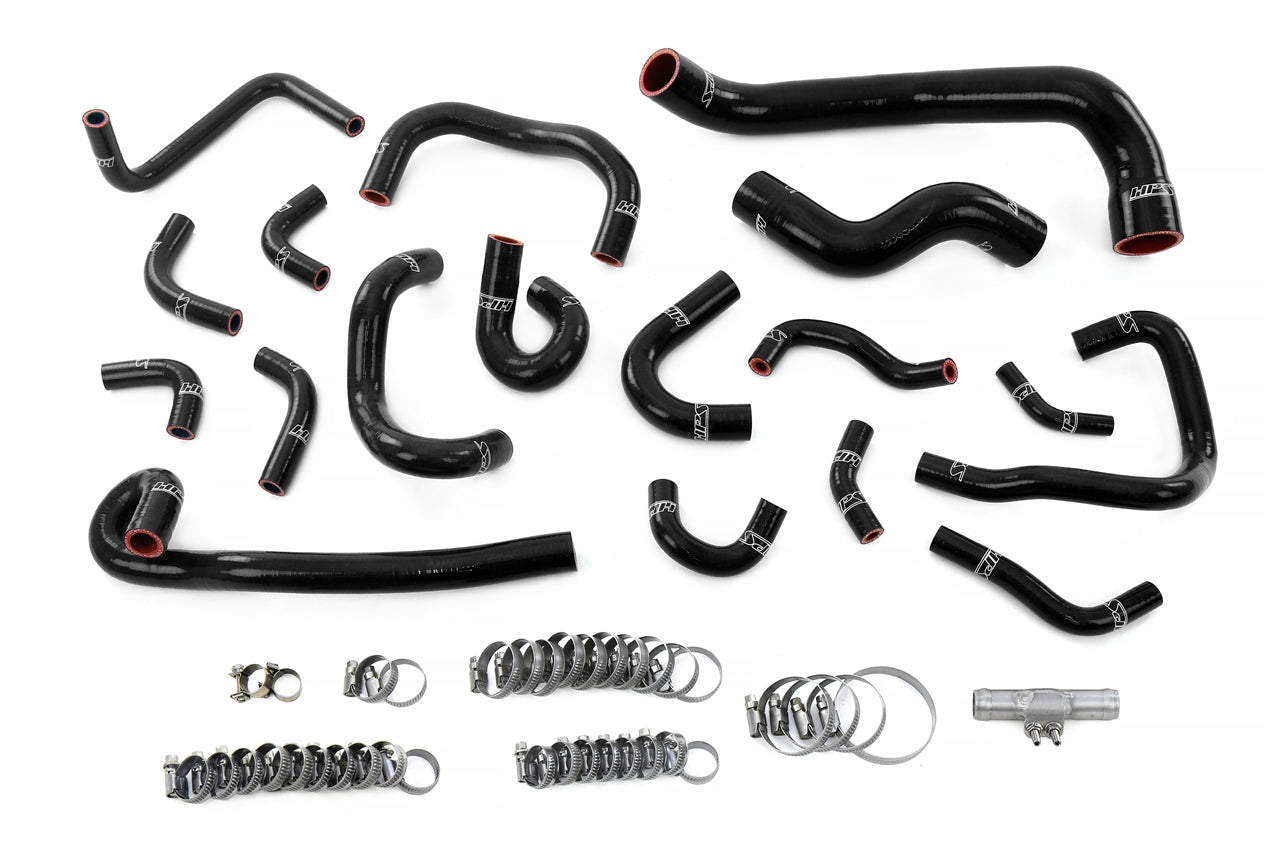 HPS Performance Hps Silicone Radiator, Heater, Ancillary Coolant, And Idle Air Control Valve Hose Kit 57 2136 Blk Black - 57-2136-BLK