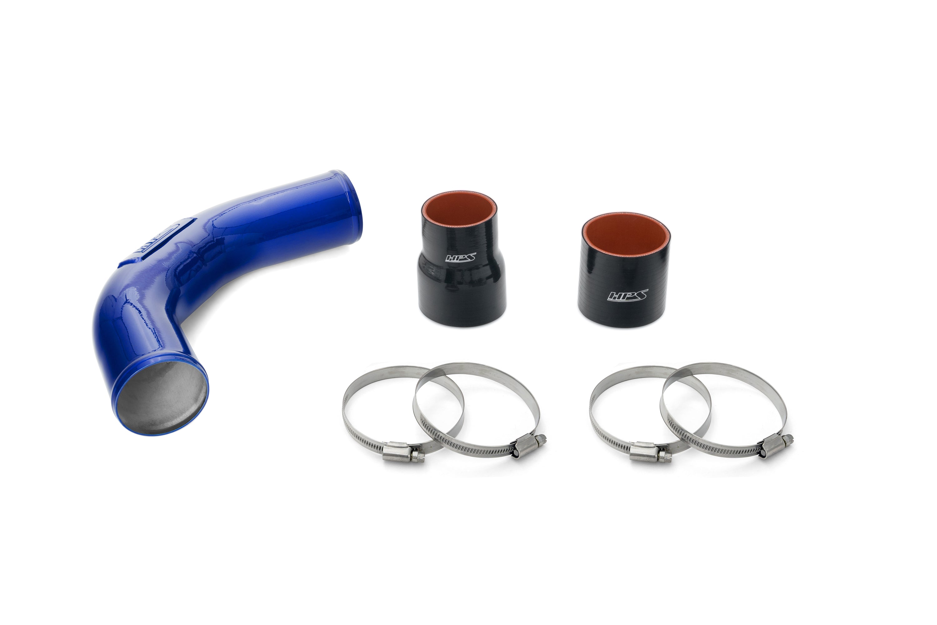 HPS Performance Hot and Cold Side Turbo Charge Pipe Kit 17-168BL Blue - 17-168BL