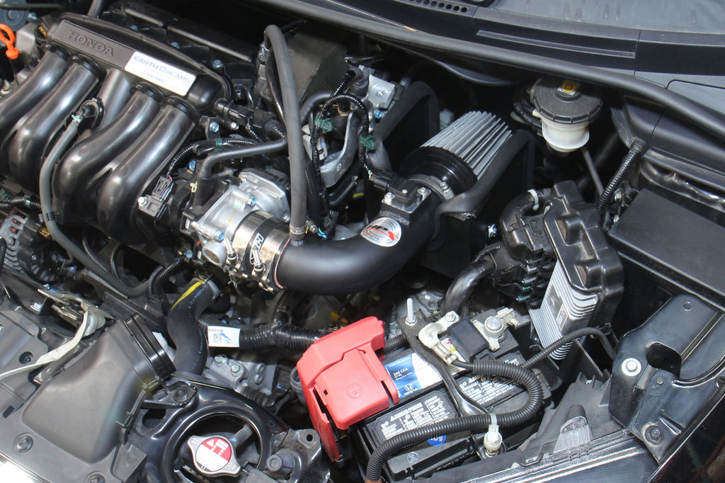 HPS Performance Air Intake Kit With Heat Shield 827-704WB Black - 827-704WB
