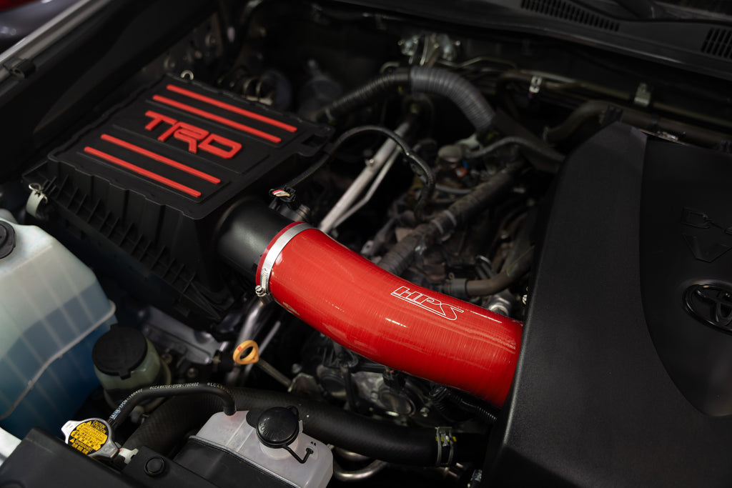 HPS Performance Silicone Air Intake Kit With Panel Filter 827-723R Red - 827-723R