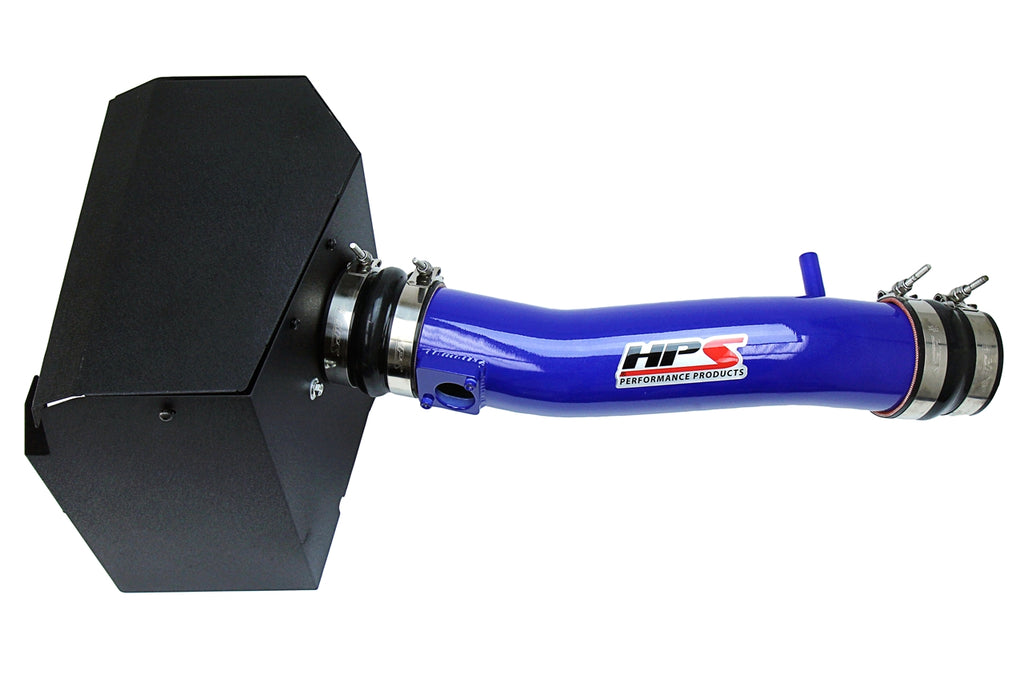 HPS Performance Air Intake Kit With Heat Shield 827-595BL Blue - 827-595BL