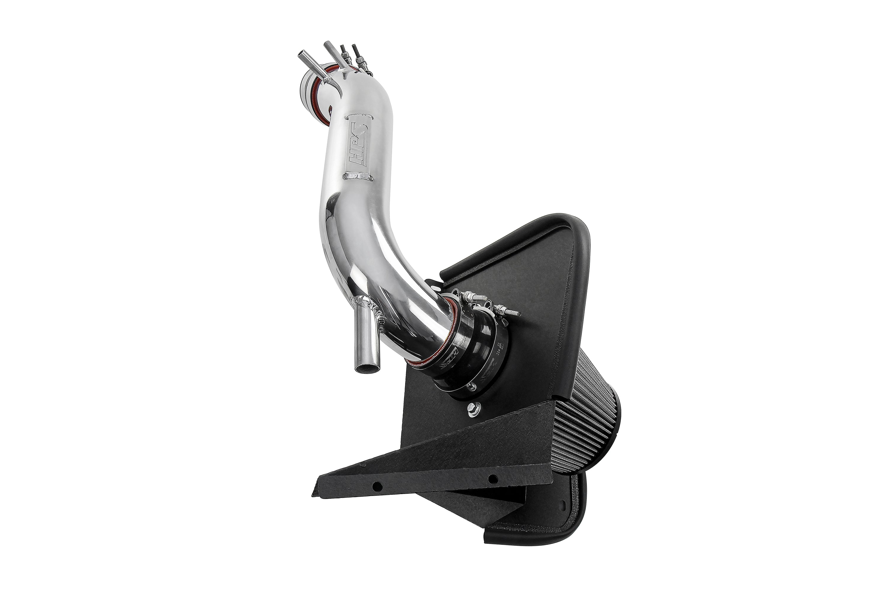HPS Performance Air Intake Kit With Heat Shield 827-713P Polished - 827-713P
