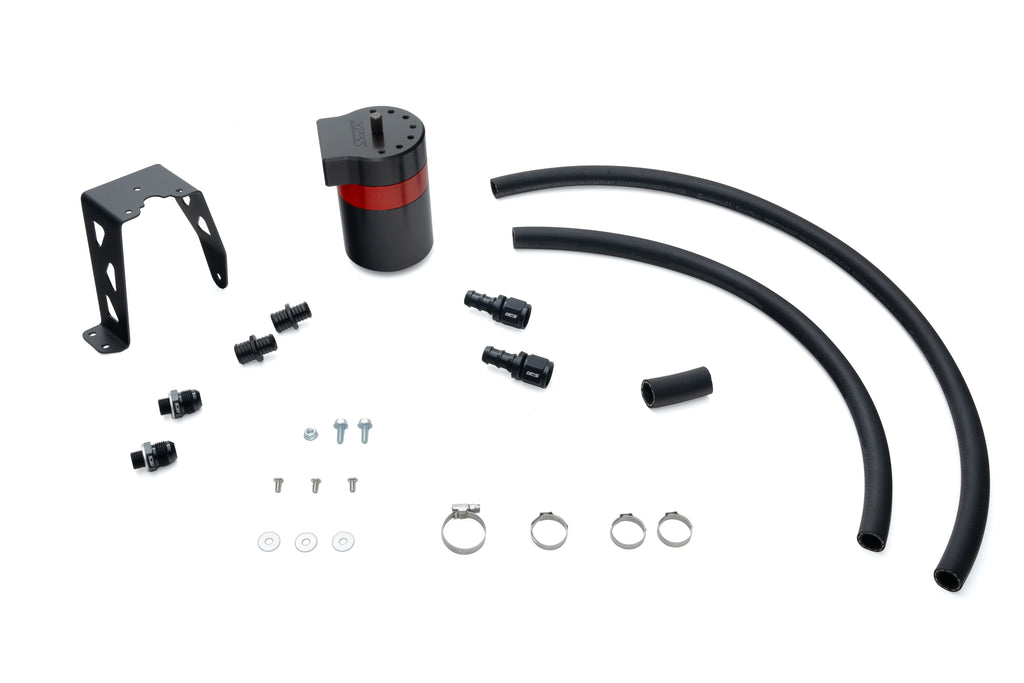 HPS Performance Oil Catch Can Kit 860-024 Red - 860-024