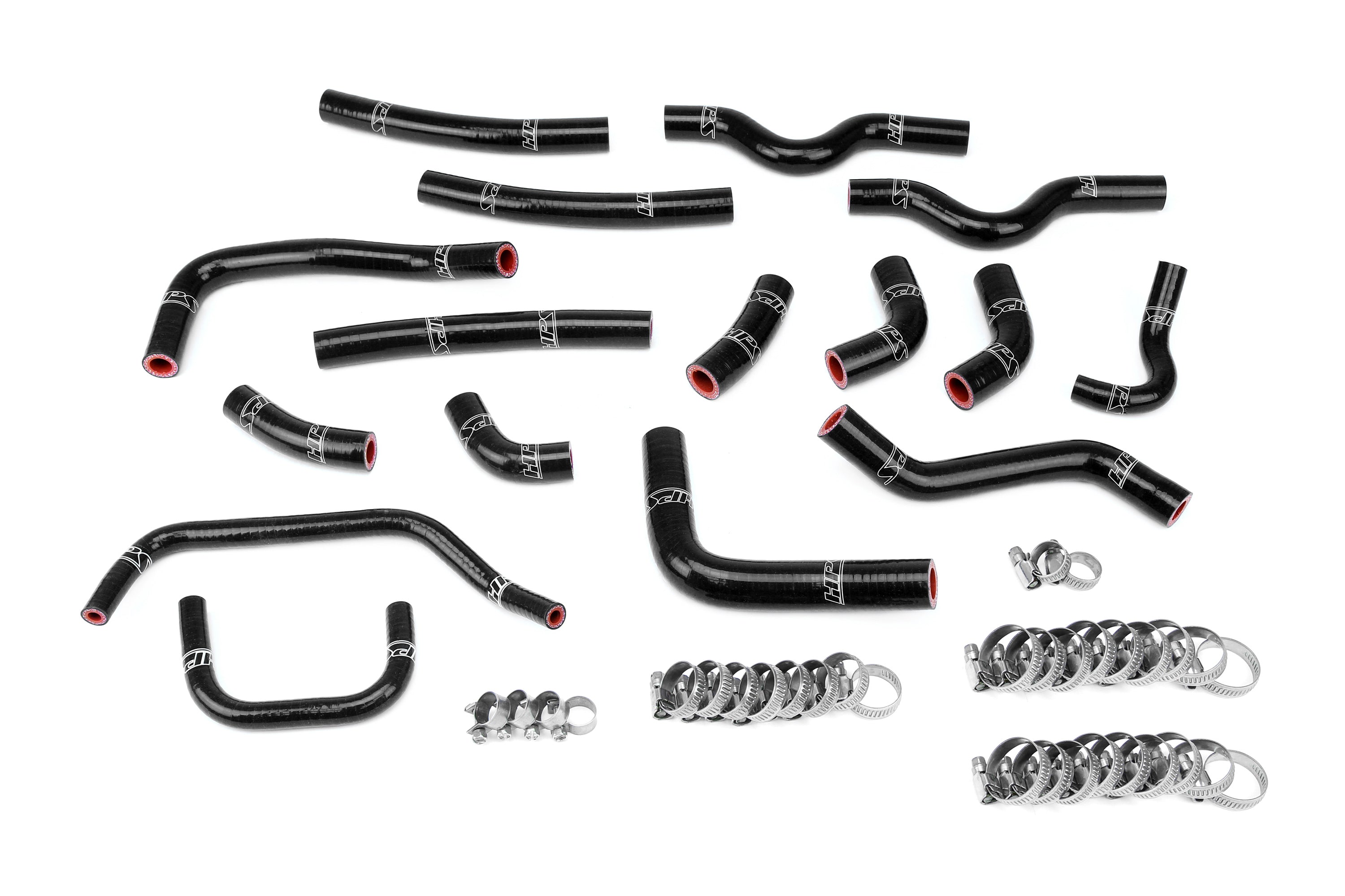 HPS Performance Hps Silicone Heater, Oil Cooler, And Water Bypass Coolant Hose Kit 57 1911 Blk Black - 57-1911-BLK