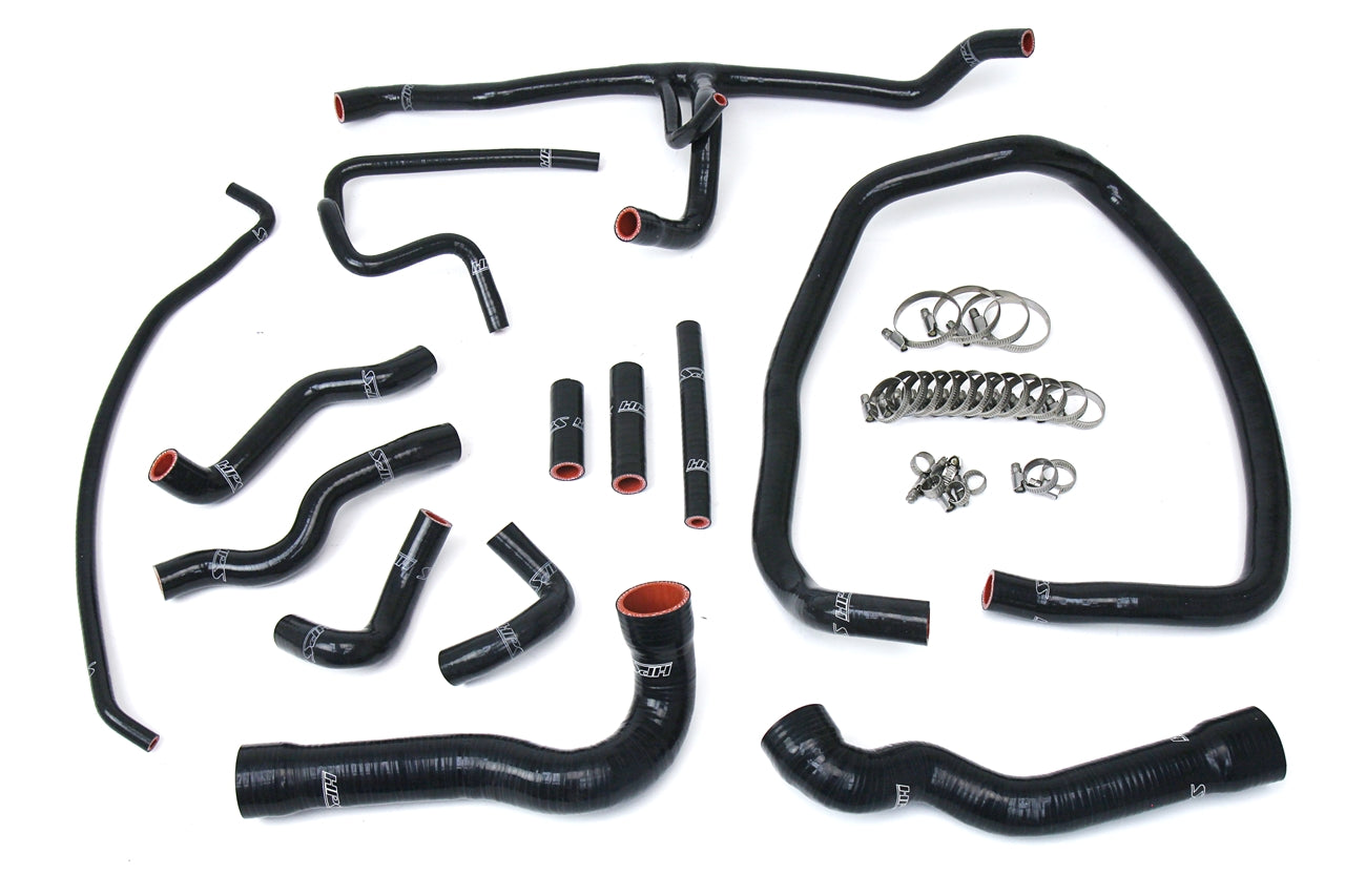 HPS Performance Hps Silicone Radiator And Heater Coolant Hose Kit 57 1674 Blk Black - 57-1674-BLK