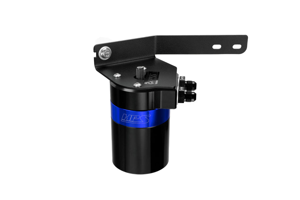 HPS Performance Oil Catch Can Kit 860-031BL Blue - 860-031BL