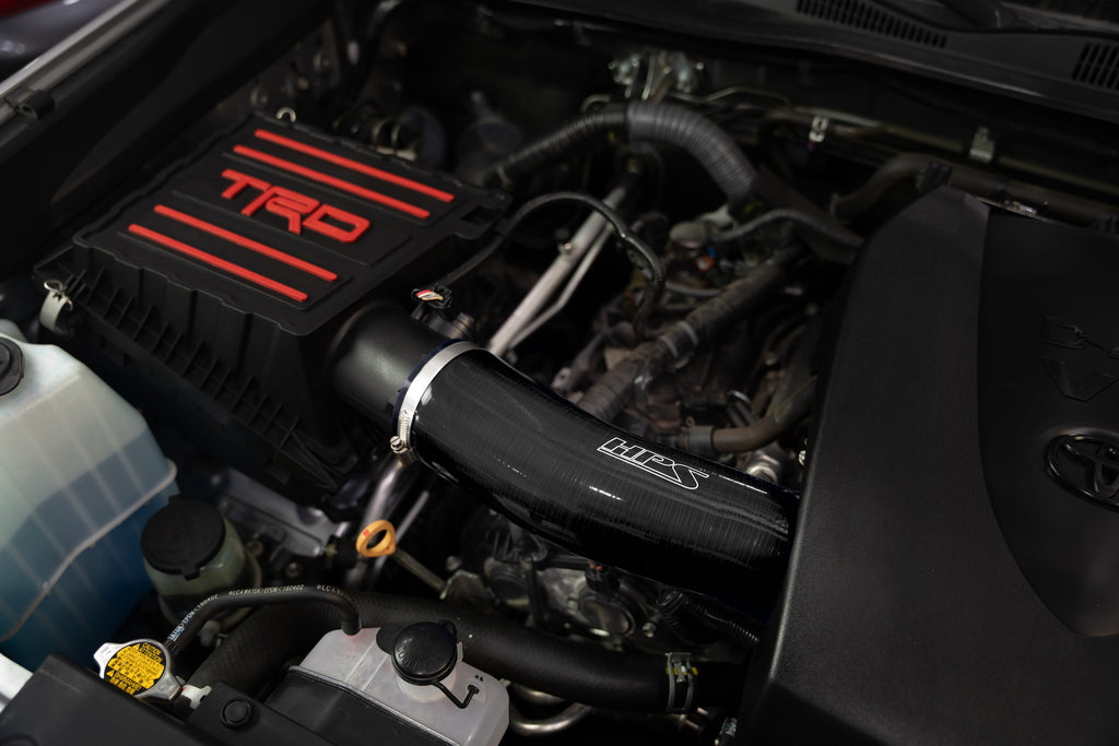 HPS Performance Silicone Air Intake Kit With Panel Filter 827-723WB Black - 827-723WB