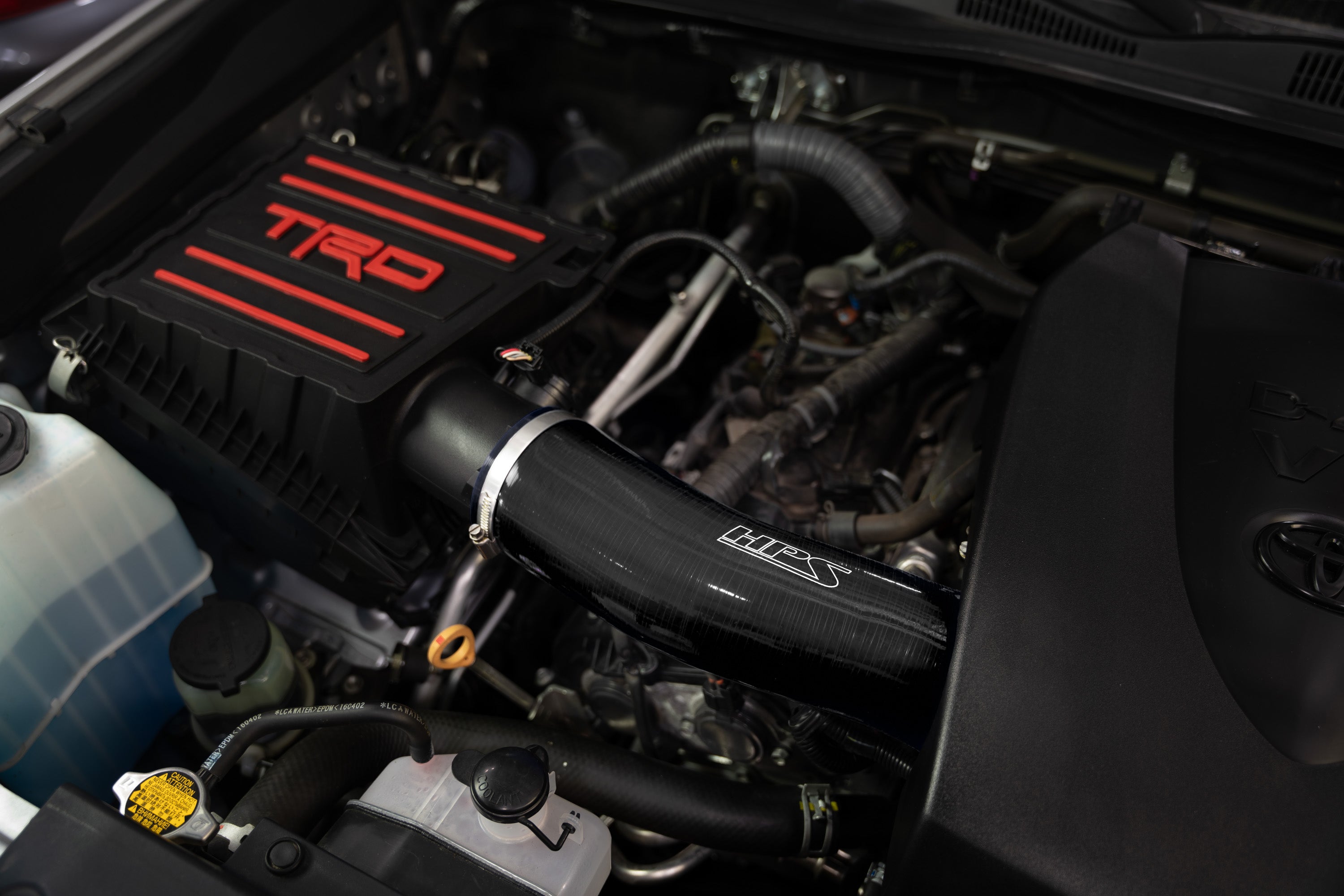 HPS Performance Silicone Air Intake Kit With Panel Filter 827-723WB Black - 827-723WB