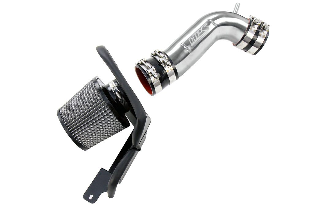 HPS Performance Air Intake Kit With Heat Shield 827-715P Polished - 827-715P