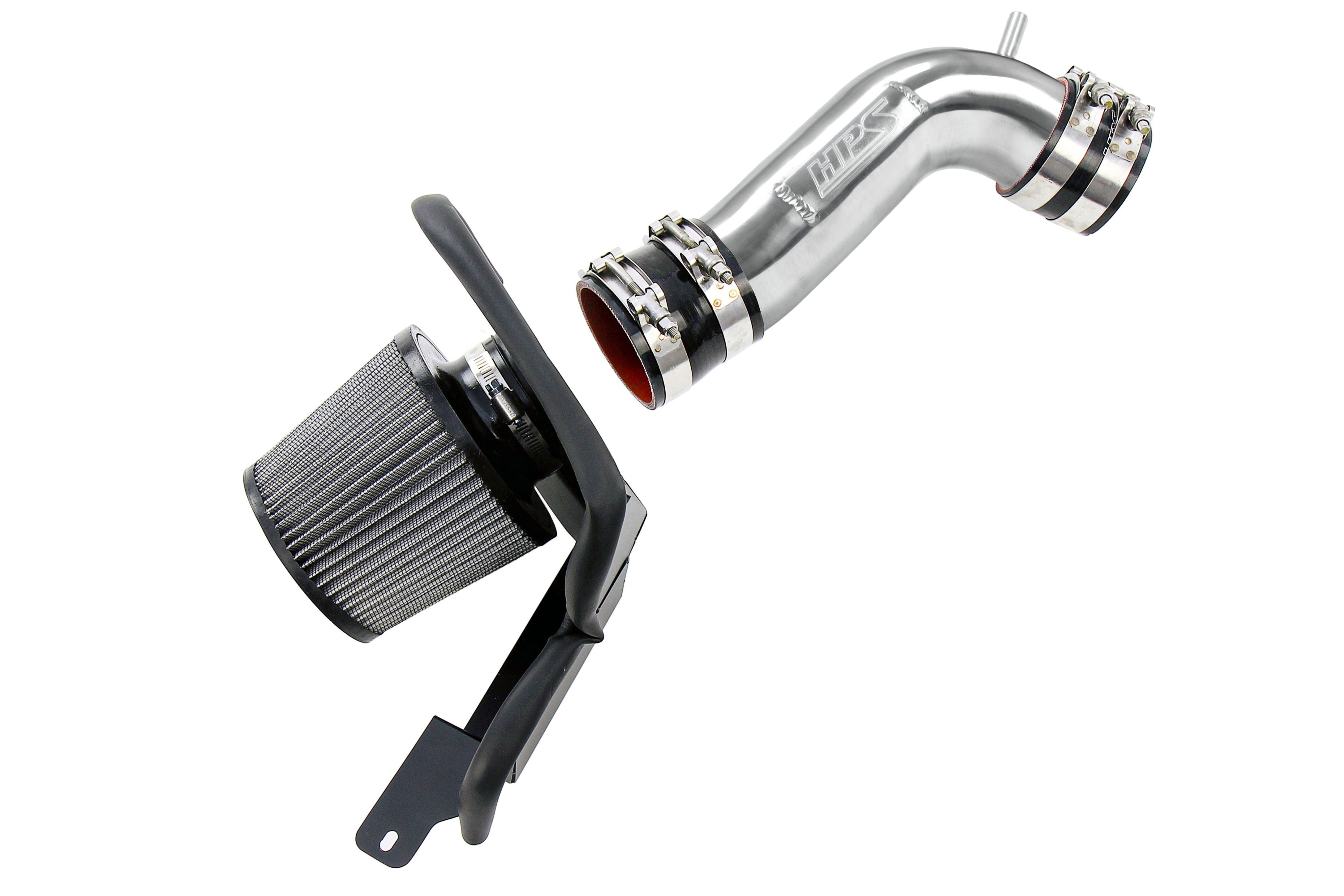 HPS Performance Air Intake Kit With Heat Shield 827-715P Polished - 827-715P