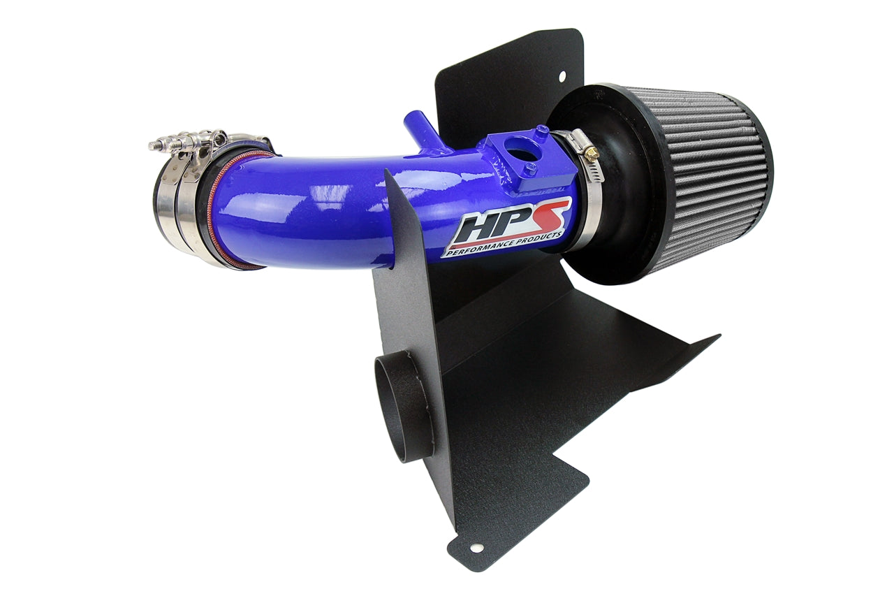 HPS Performance Air Intake Kit With Heat Shield 827-111BL Blue - 827-111BL