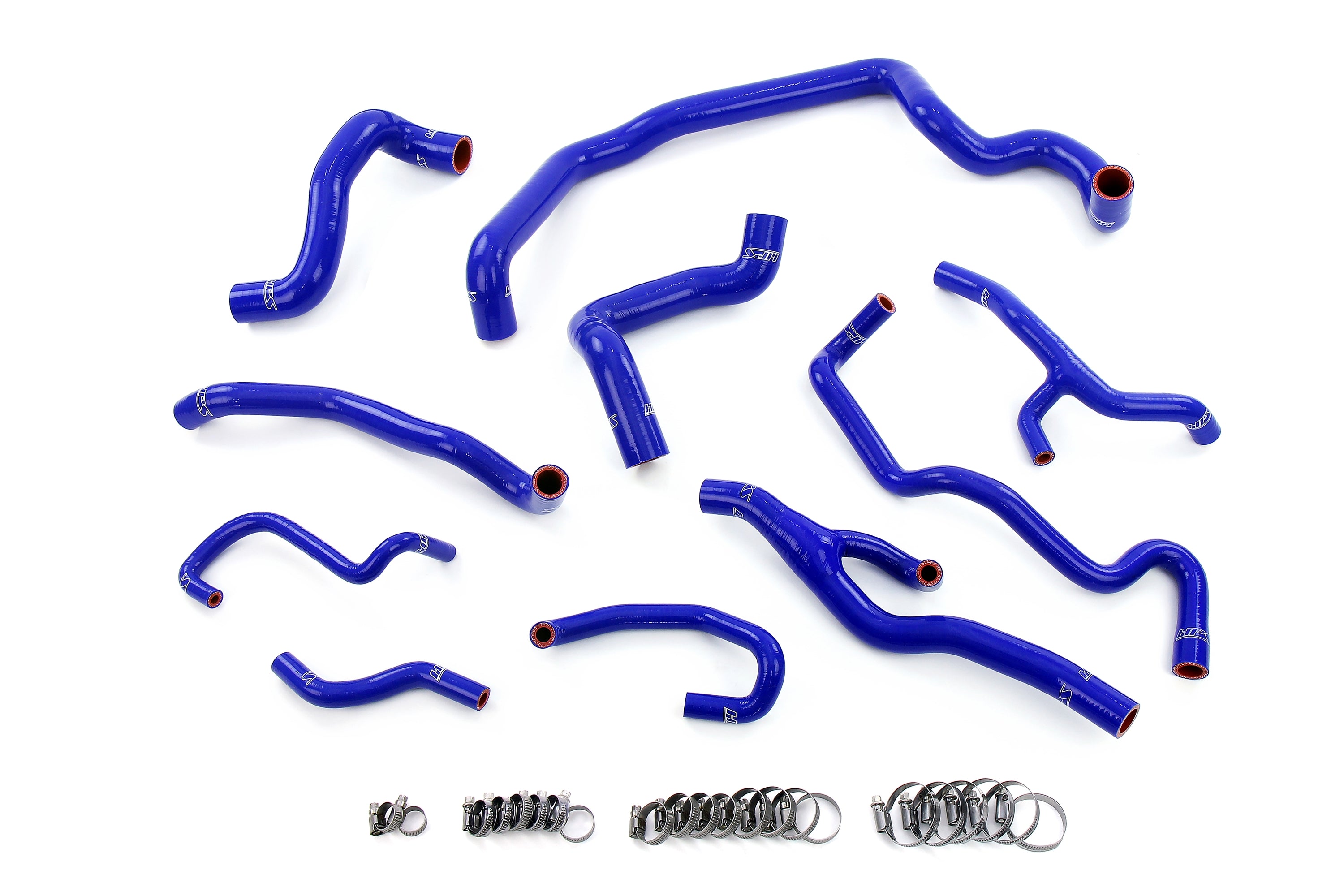 HPS Performance Hps Silicone Radiator, Heater, Water Pump, And Expansion Tank Coolant Hose Kit 57 1998 Blue Blue - 57-1998-BLUE