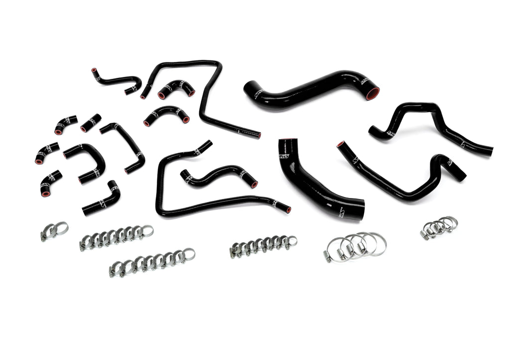 HPS Performance Hps Silicone Radiator, Heater, And Ancillary Coolant Hose Kit 57 2304 Blk Black - 57-2304-BLK