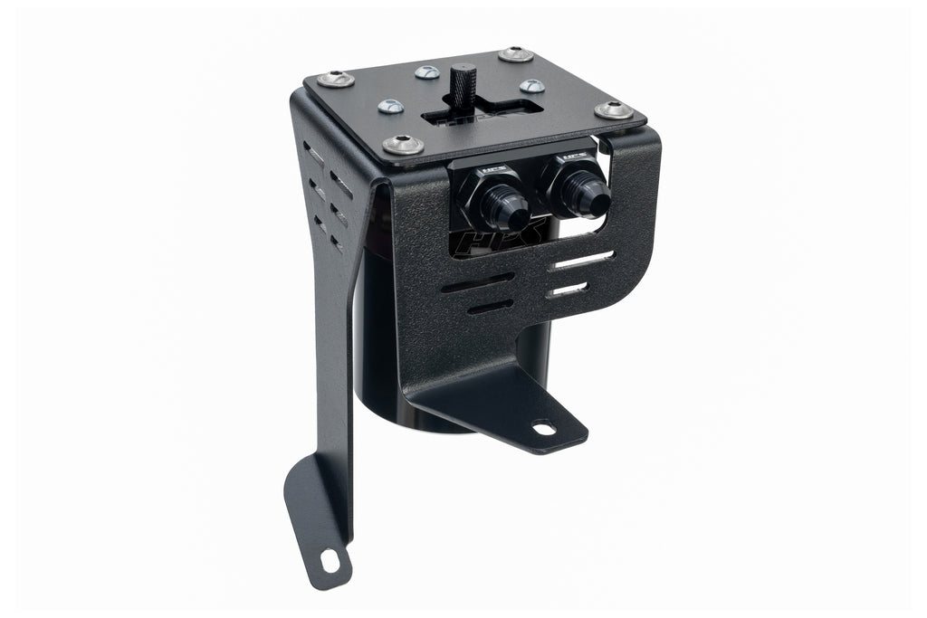 HPS Performance Oil Catch Can Kit 860-027WB Black - 860-027WB
