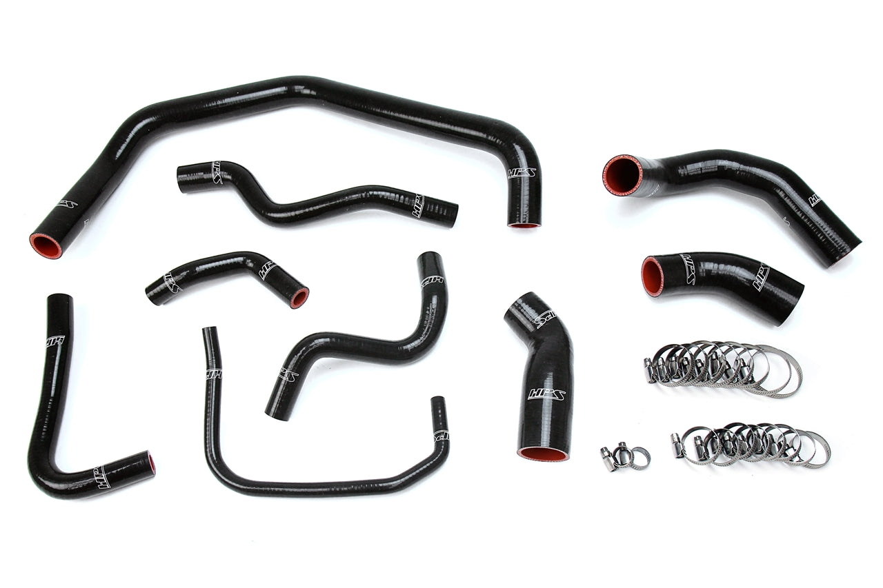 HPS Performance Hps Silicone Radiator Coolant Hose Kit 57 1728 Blk Black - 57-1728-BLK