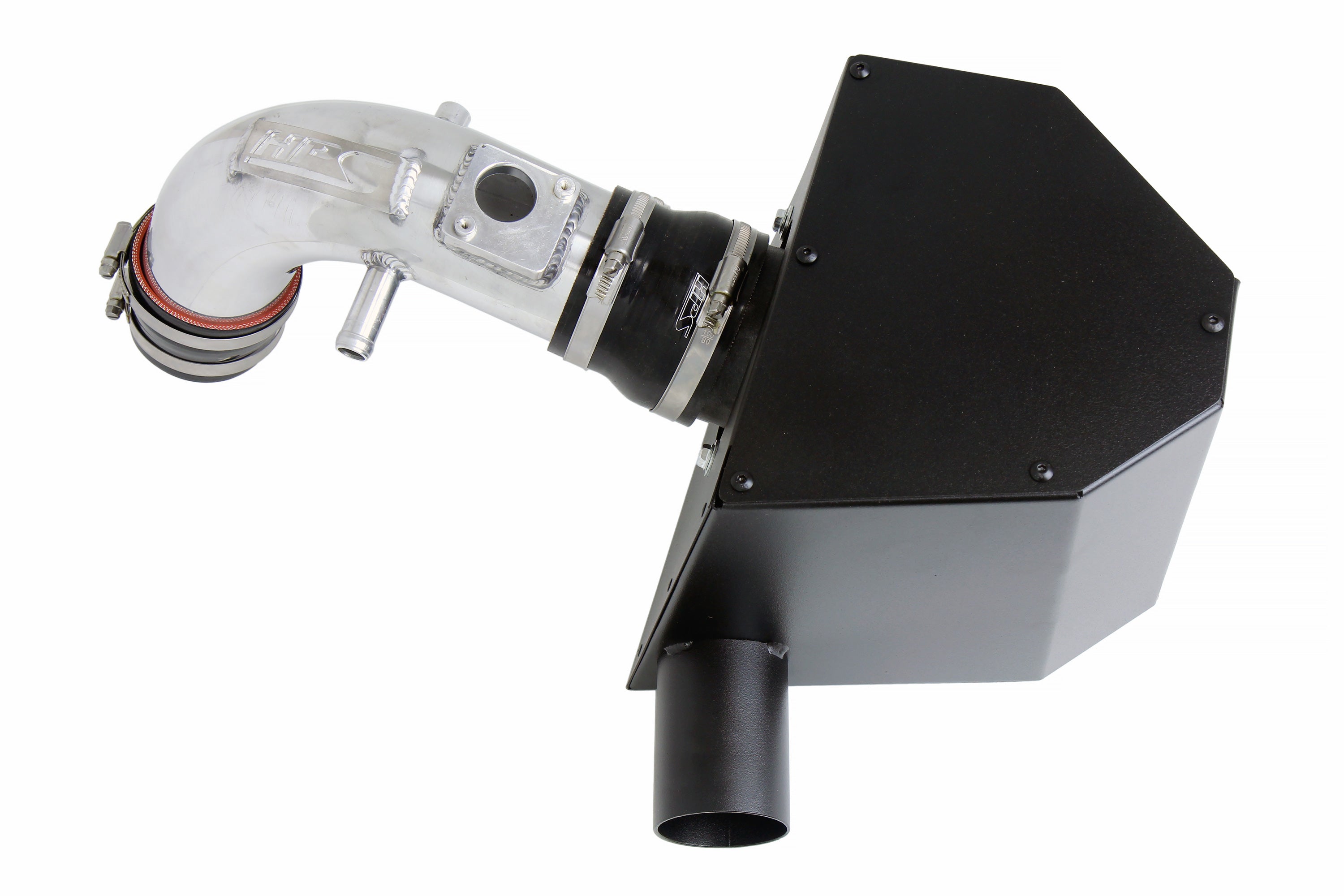 HPS Performance Air Intake Kit With Heat Shield 827-693P Polished - 827-693P