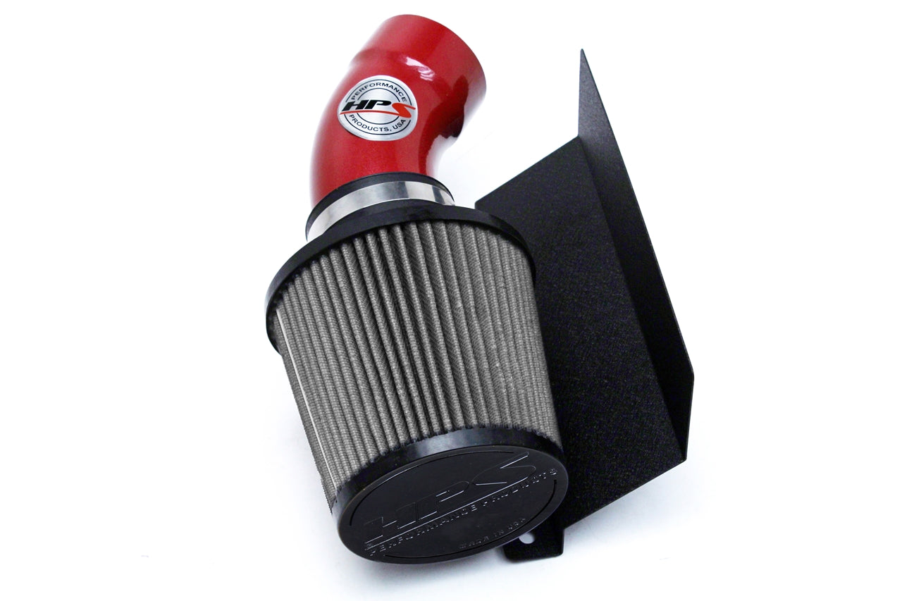 HPS Performance Air Intake Kit With Heat Shield 827-574R Red - 827-574R