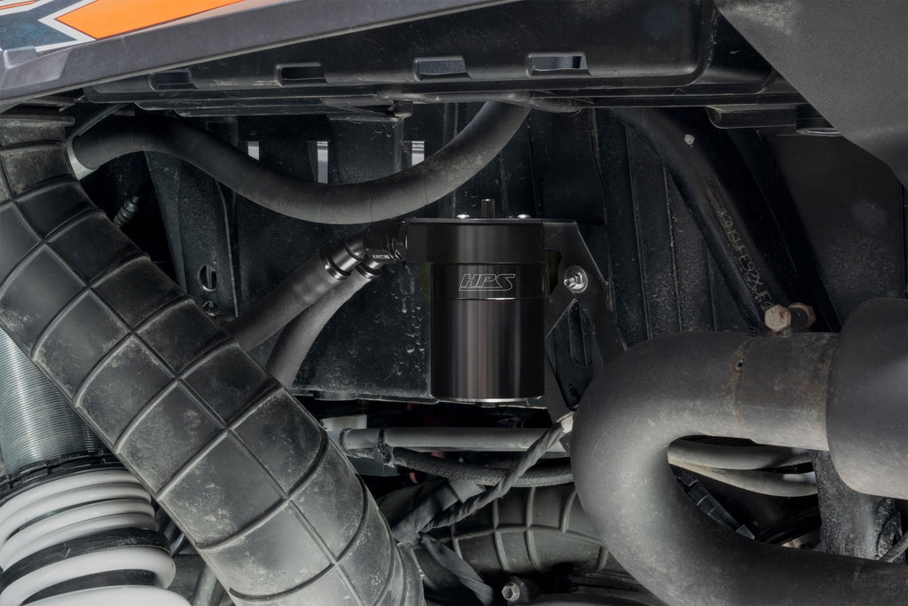 HPS Performance Oil Catch Can Kit 860-023WB, Black - 860-023WB