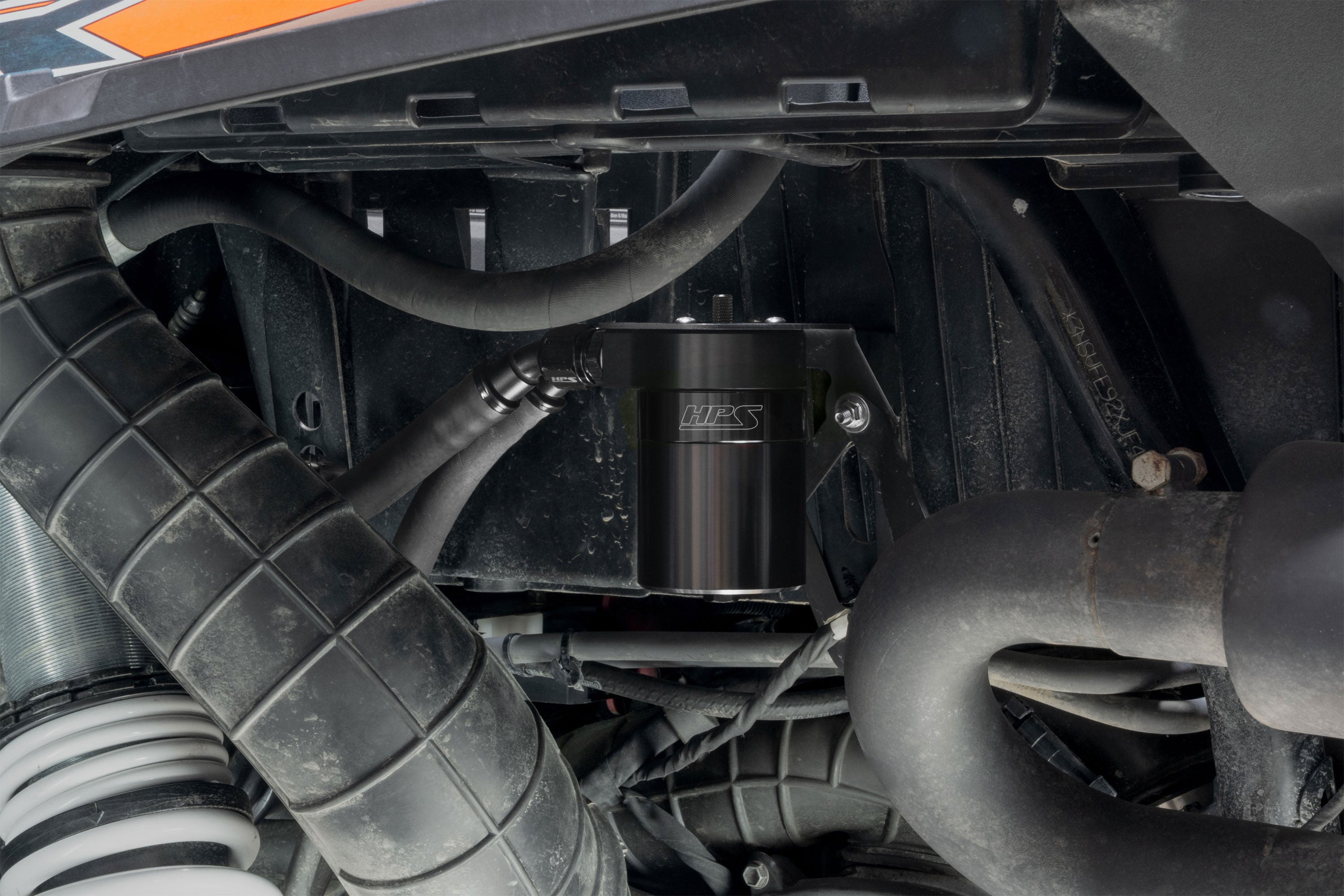 HPS Performance Oil Catch Can Kit 860-023WB, Black - 860-023WB