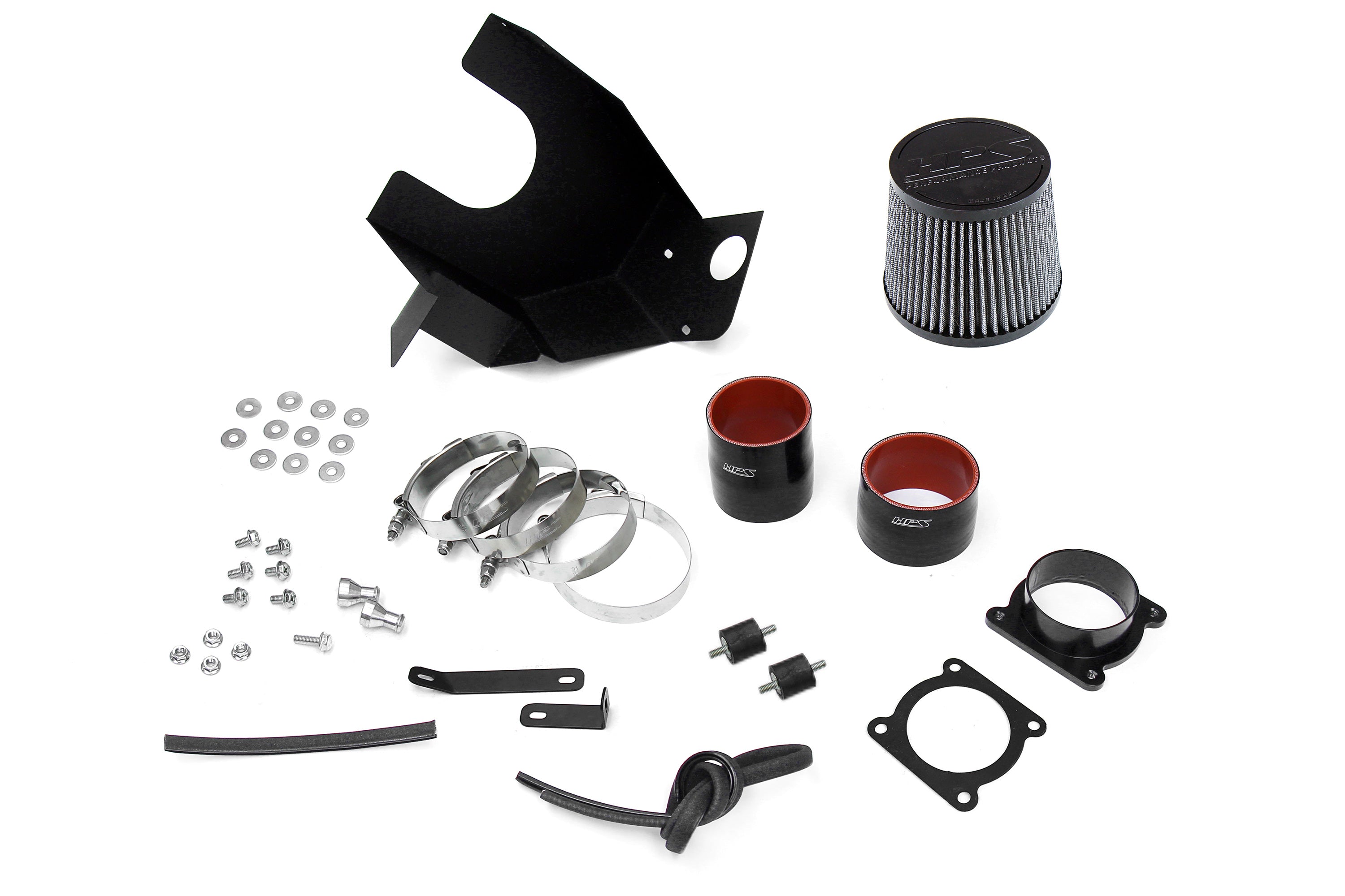 HPS Performance Air Intake Kit With Heat Shield 827-679P Polished - 827-679P