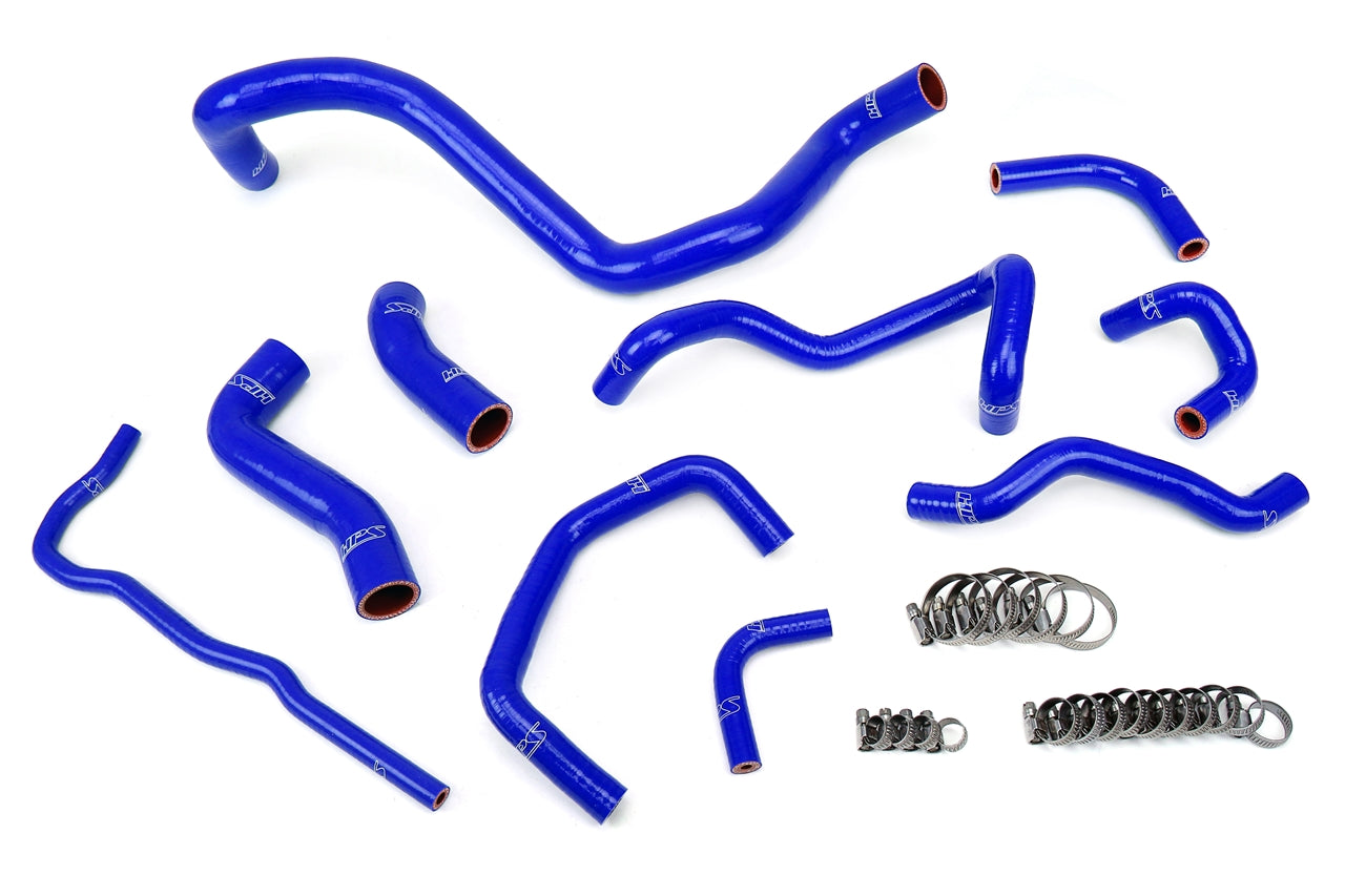 HPS Performance Hps Silicone Radiator Coolant Hose Kit 57 1838 Blue Blue - 57-1838-BLUE