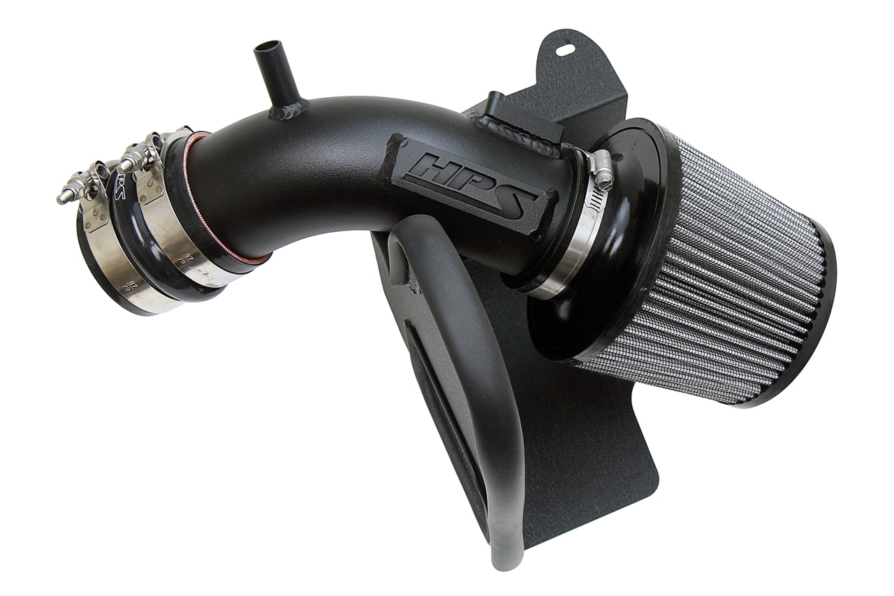 HPS Performance Air Intake Kit With Heat Shield 827-665WB Black - 827-665WB