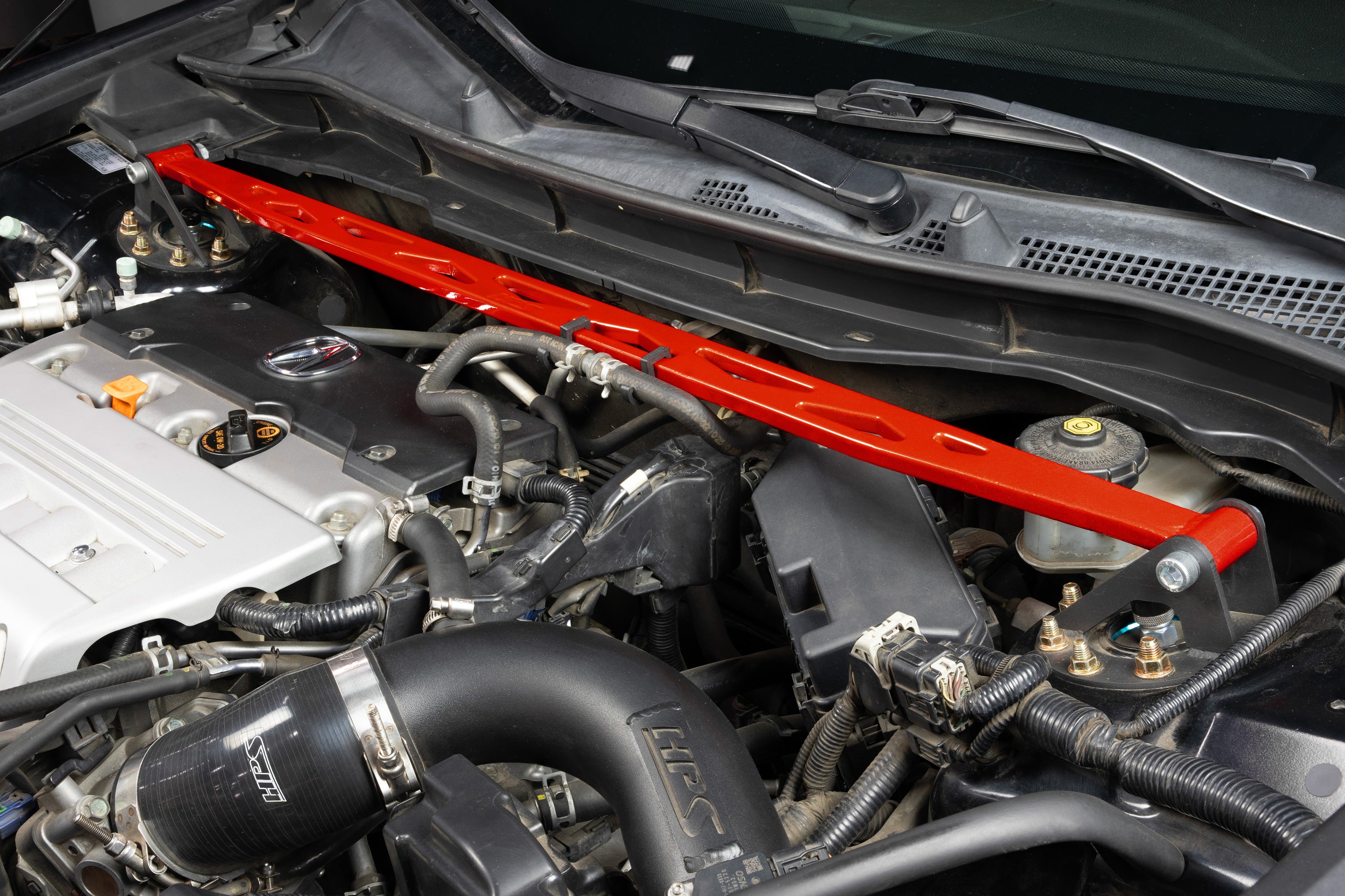HPS Performance Front Strut Bar 42-119R Red - 42-119R