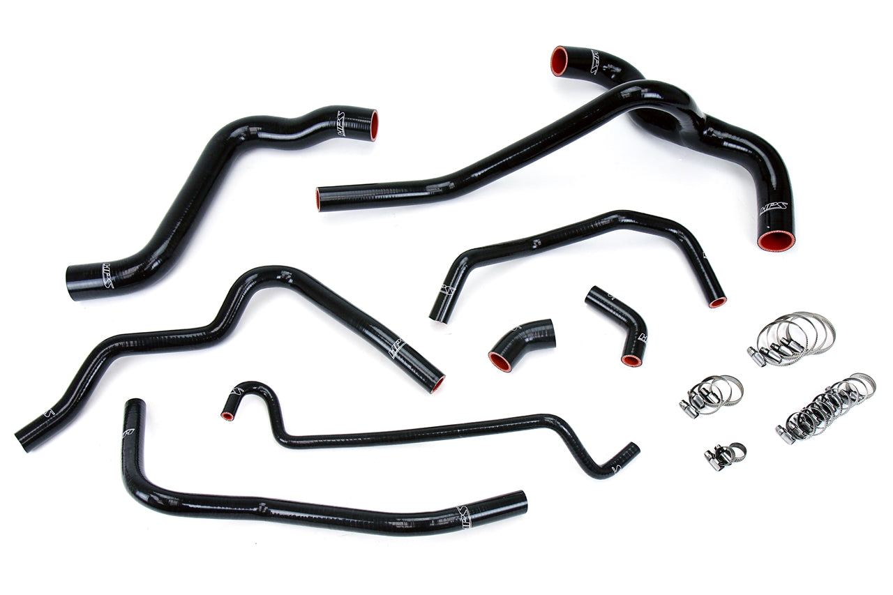 HPS Performance Hps Silicone Radiator And Heater Coolant Hose Kit 57 1400 Blk Black - 57-1400-BLK