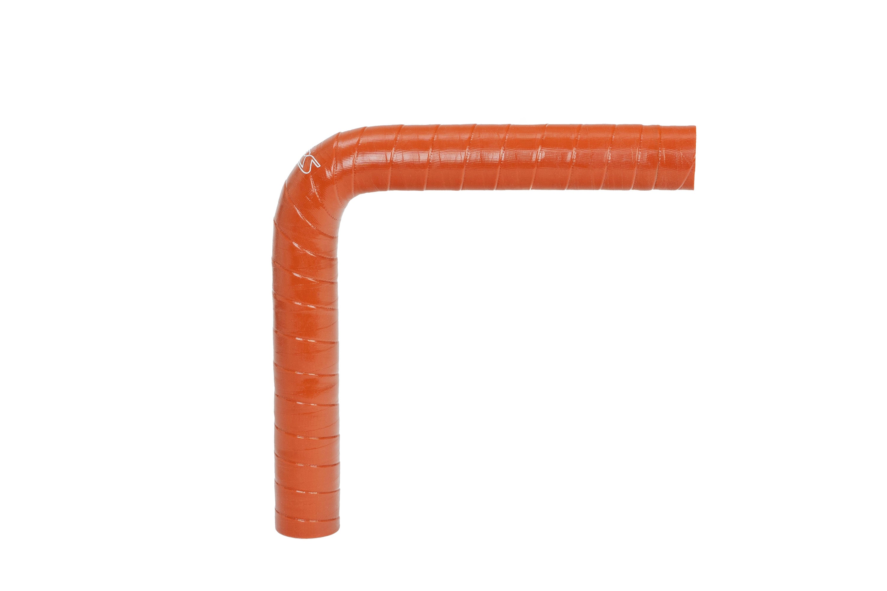 HPS Performance Hps Ultra High Temperature Resistant Silicone Elbow Coupler 90 Degree, 5/8" Id, 5" Legs Htsec90 062 Hot Orange - HTSEC90-062-HOT