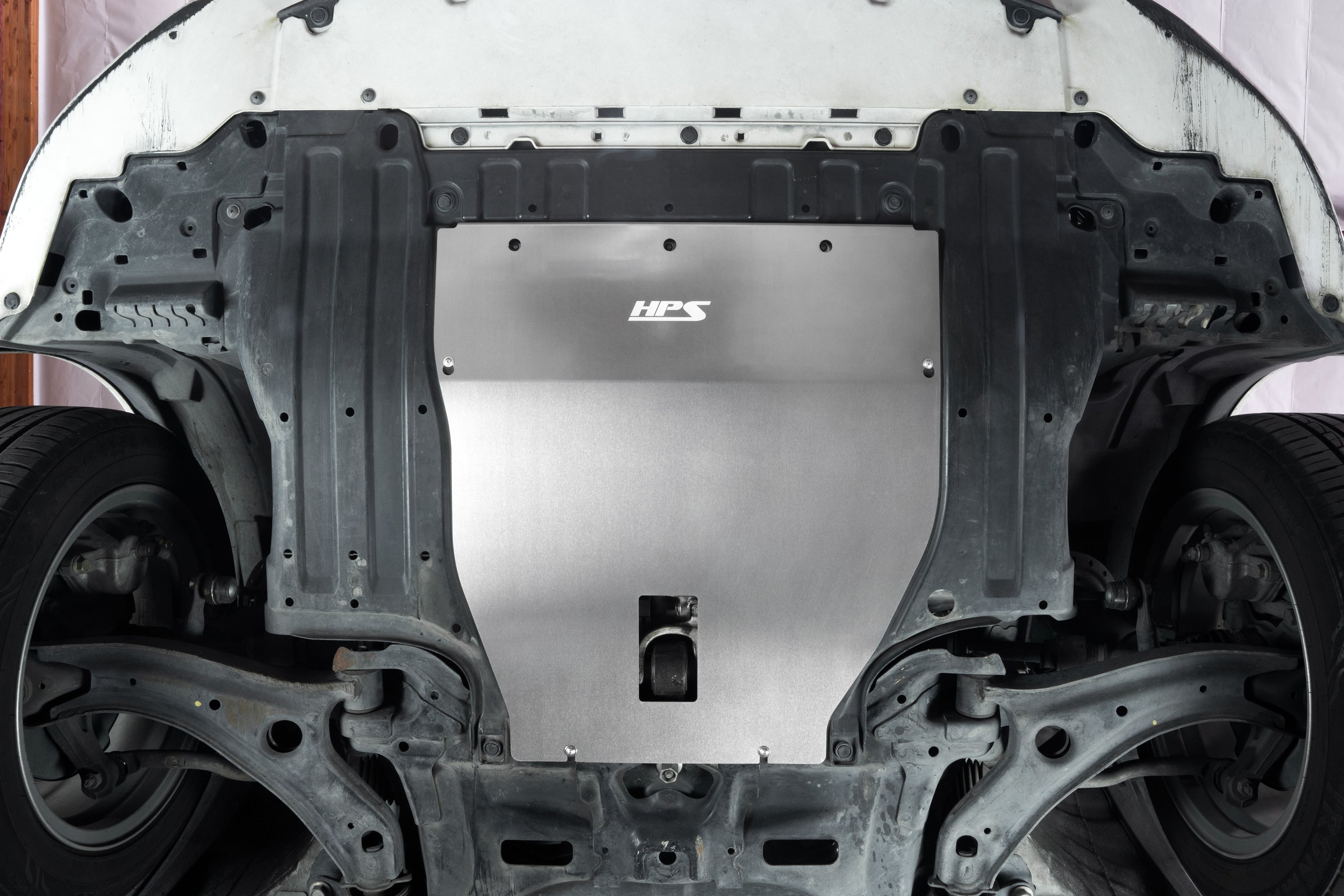HPS Performance Aluminum Front Undertray Kit SP-105 Brushed - SP-105