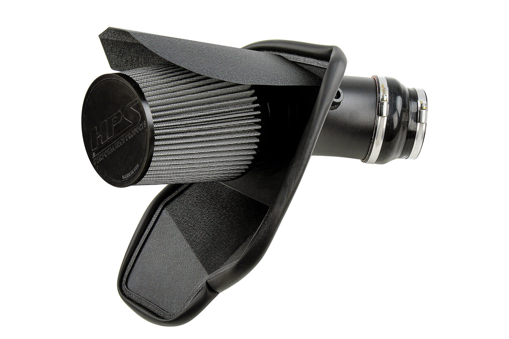 HPS Performance Air Intake Kit With Heat Shield 827-681WB Black - 827-681WB