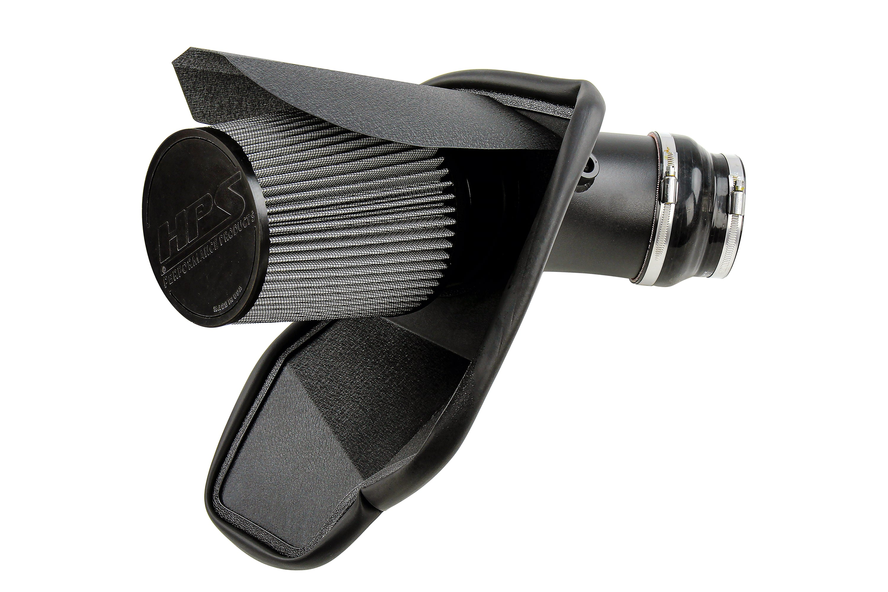 HPS Performance Air Intake Kit With Heat Shield 827-681WB Black - 827-681WB