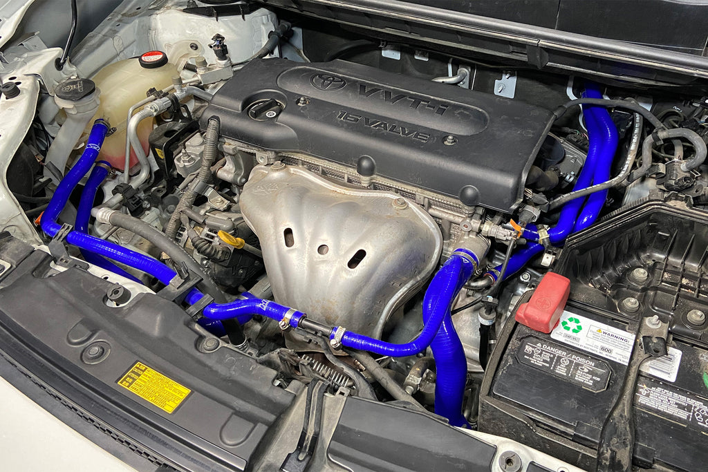 HPS Performance Hps Silicone Radiator, Heater, And Expansion Tank Coolant Hose Kit 57 2149 Blue Blue - 57-2149-BLUE