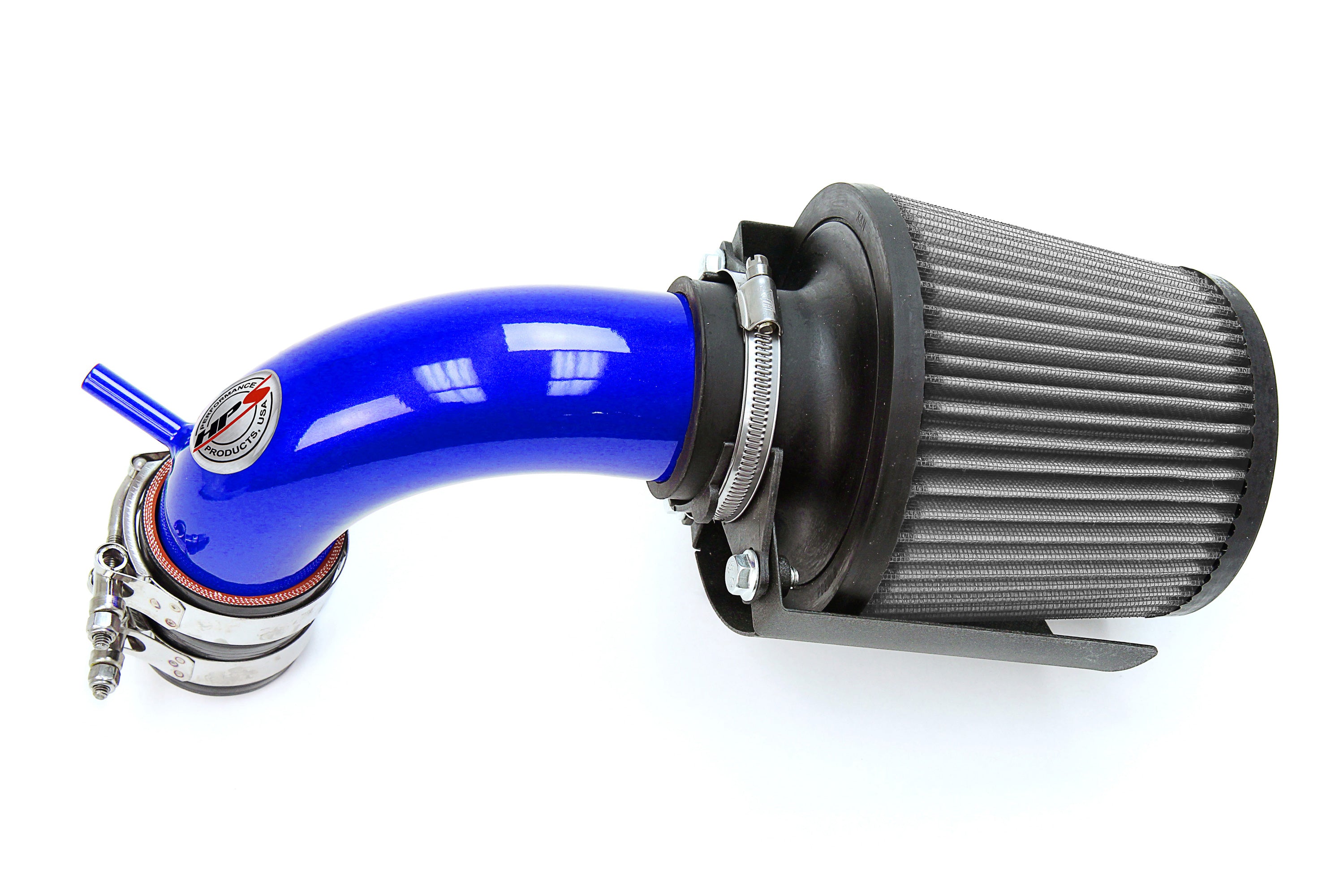 HPS Performance Air Intake Kit With Heat Shield 827-580BL Blue - 827-580BL