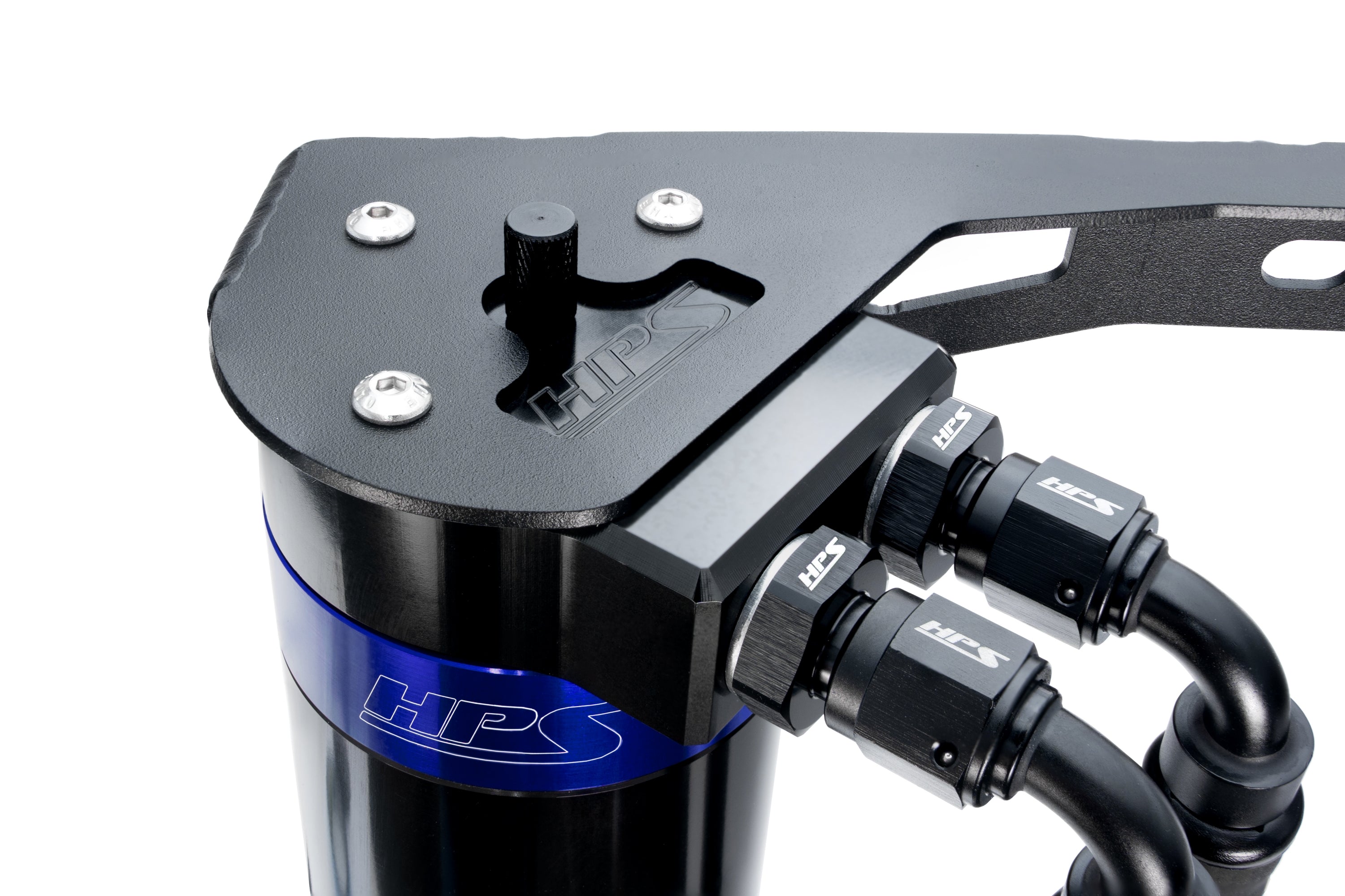 HPS Performance Oil Catch Can Kit 860-015 Blue - 860-015BL