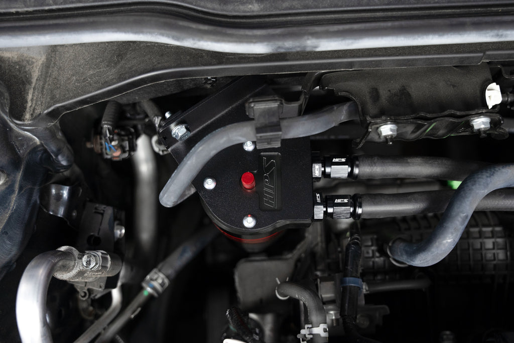 HPS Performance Oil Catch Can Kit 860-031 Red - 860-031