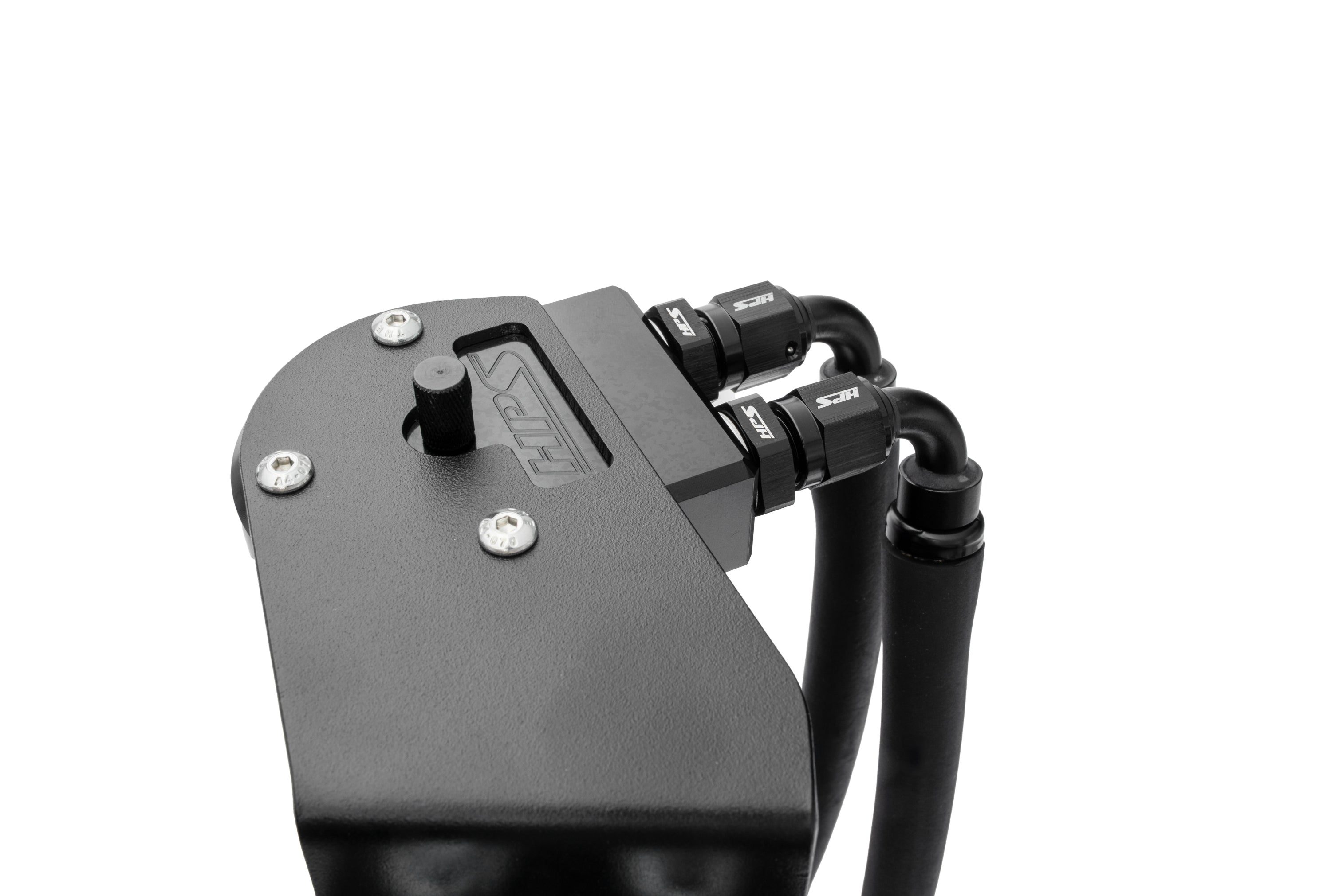 HPS Performance Oil Catch Can Kit 860-025WB Black - 860-025WB