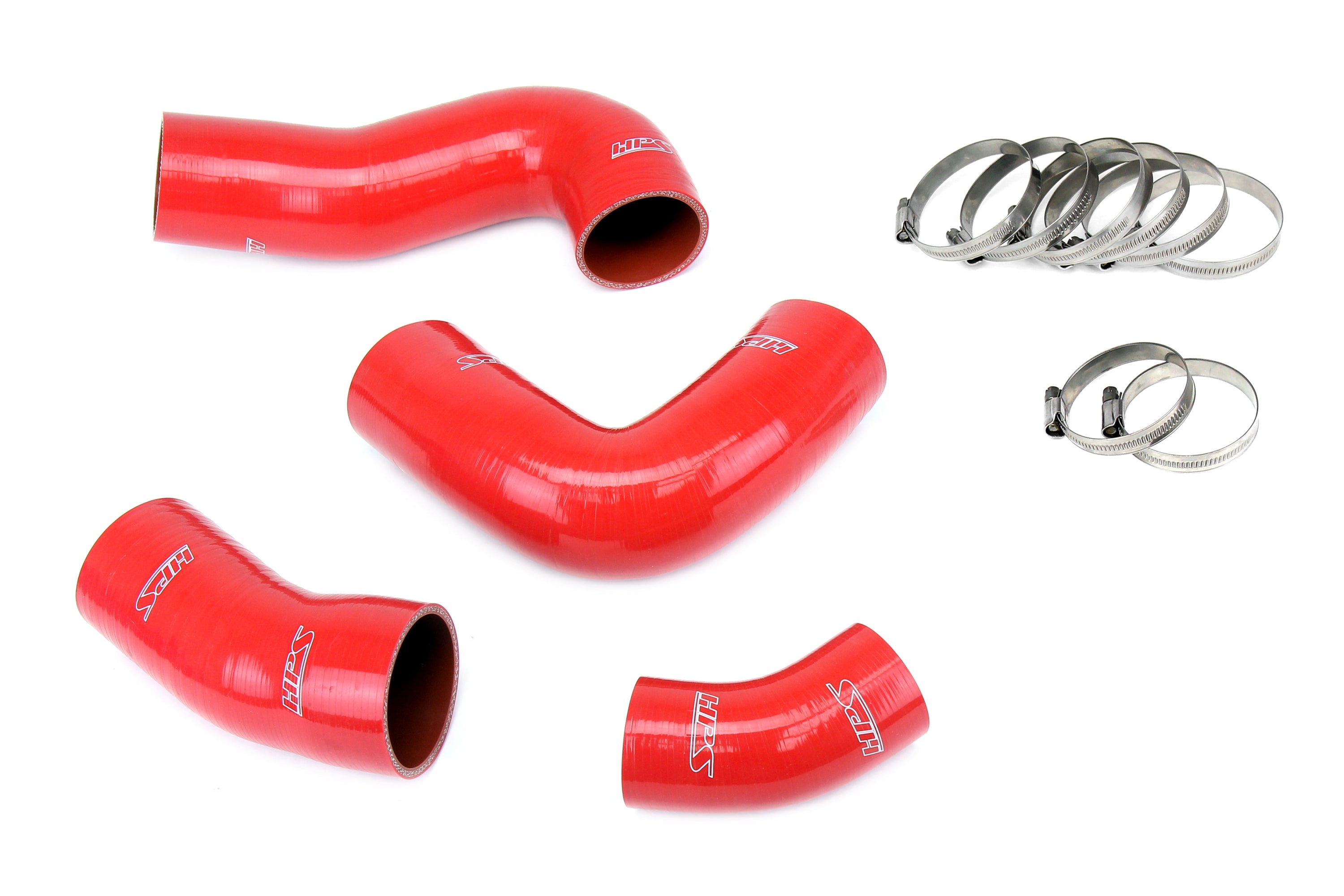 HPS Performance Hps Silicone Intercooler Hose Kit 57 1949 Red Red - 57-1949-RED