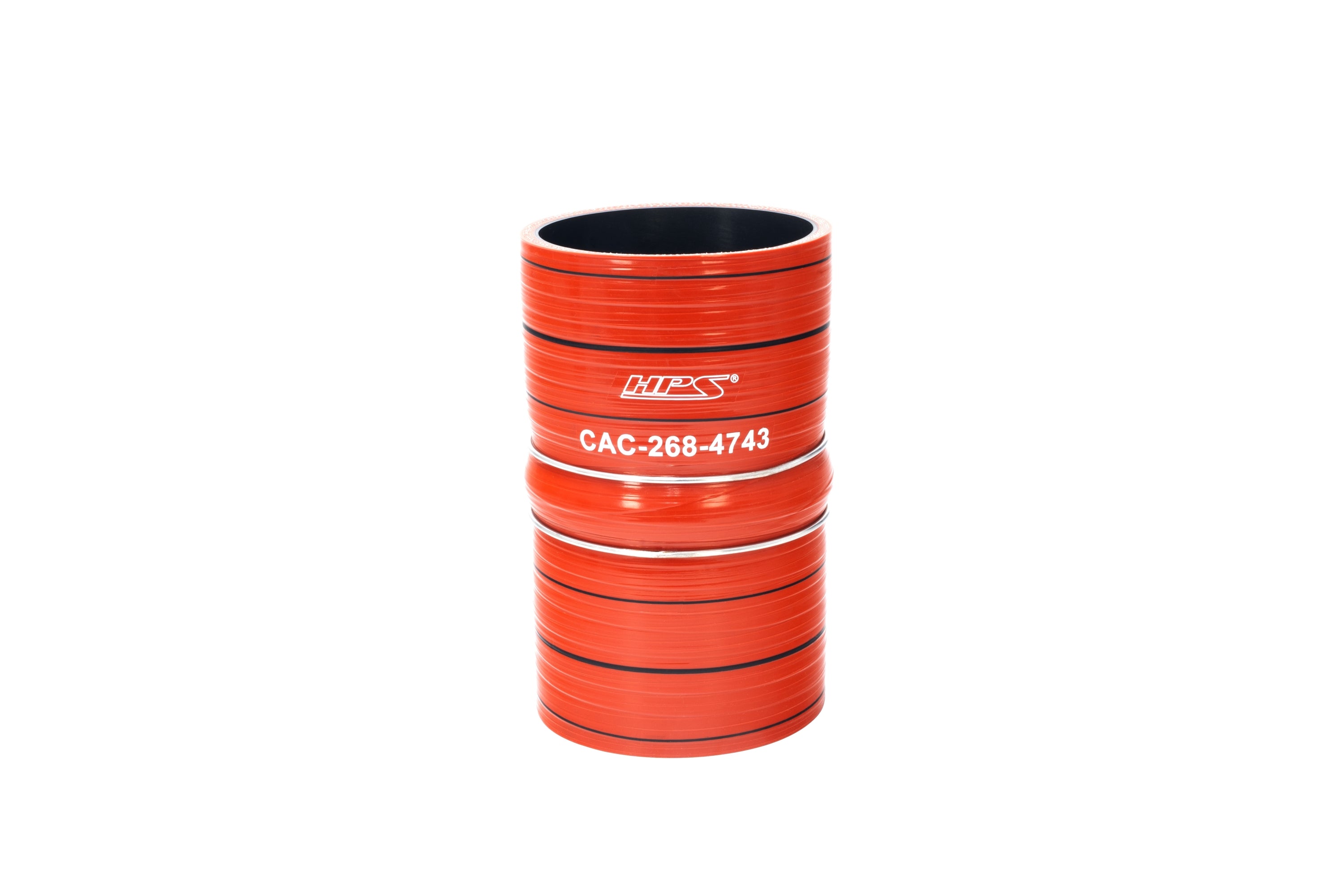 HPS Performance Hps Air Intake Hose 4" Id, 7.5" Length Cac 268 4743 Orange - CAC-268-4743