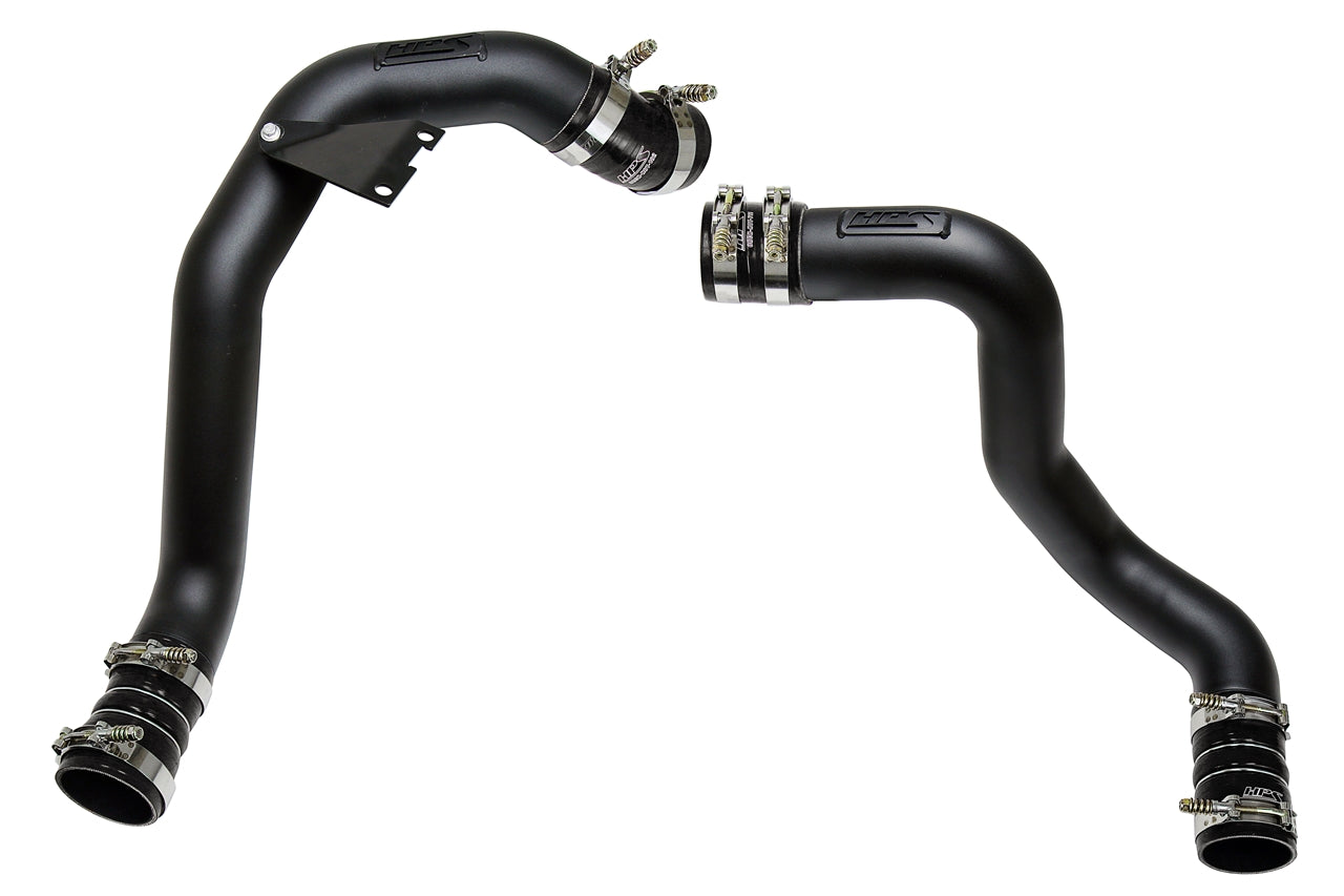 HPS Performance Hot and Cold Side Charge Pipe Kit 17-145WB Black - 17-145WB