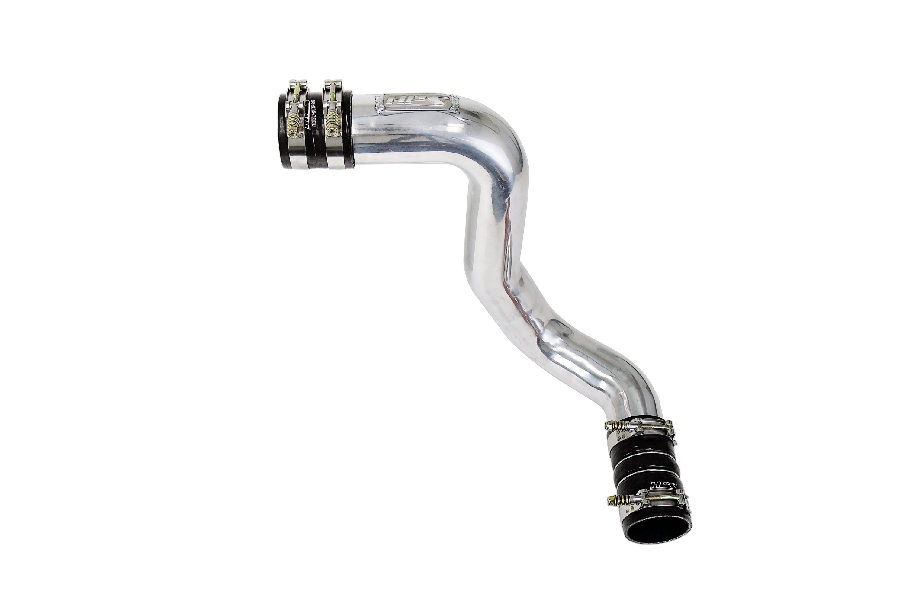 HPS Performance Cold Side Charge Pipe Kit with Black Boots 17-174P Polished - 17-174P